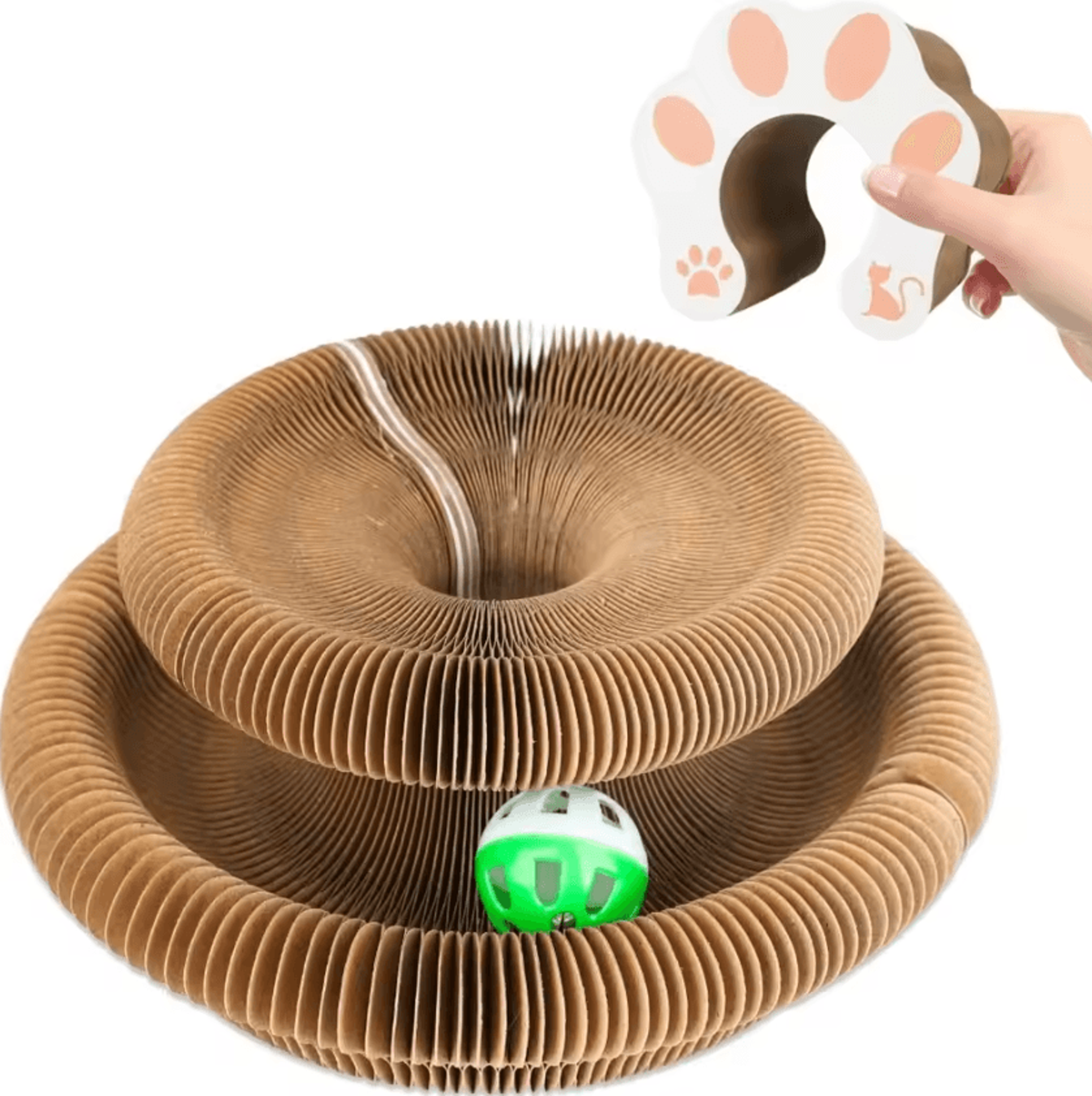 Magic Curl Interactive Cat Tunnel Toy  Scratching Ball 4