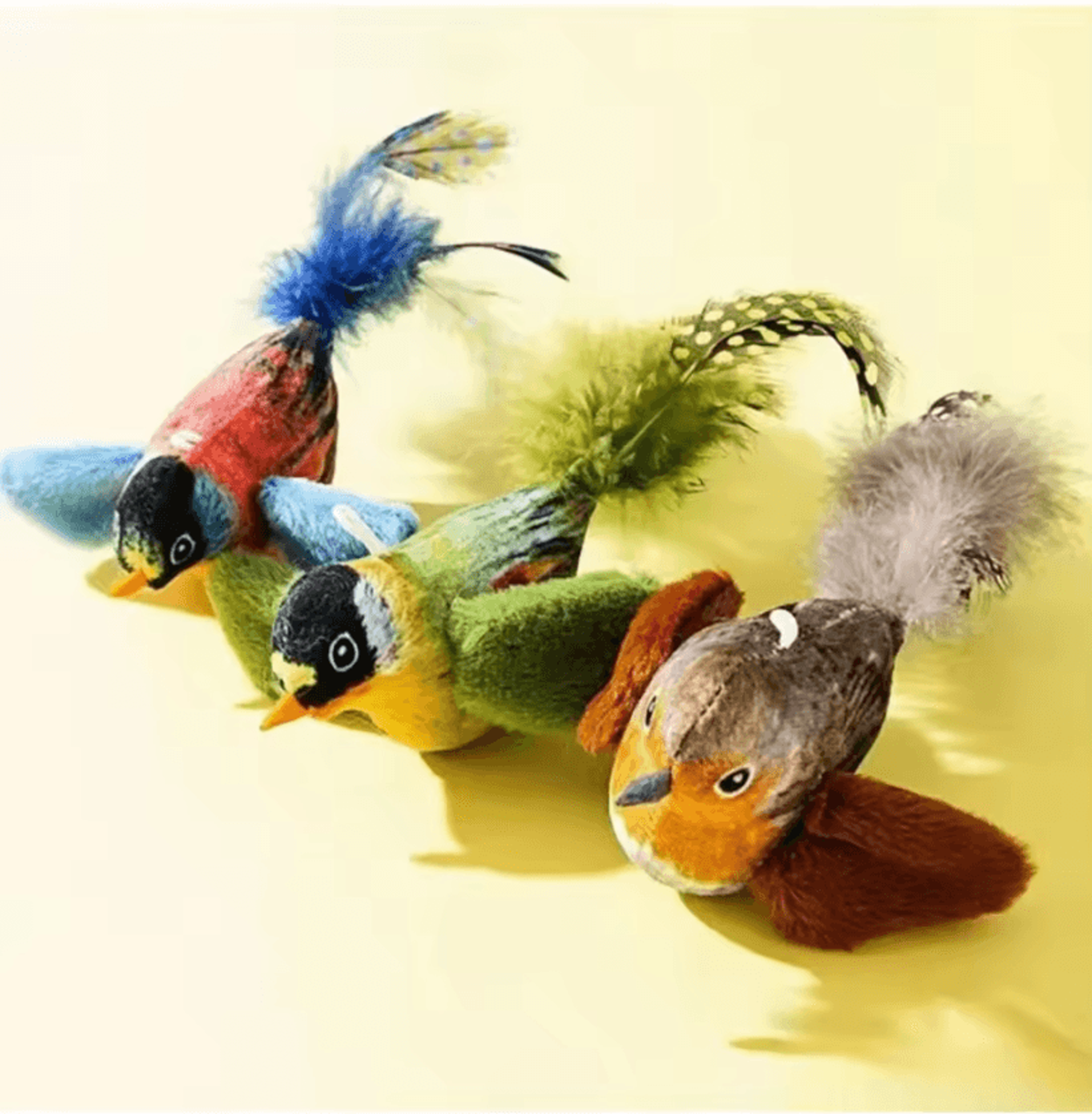 Interactive Chirping Bird Cat Toy With Catnip For Indoor Cats 0