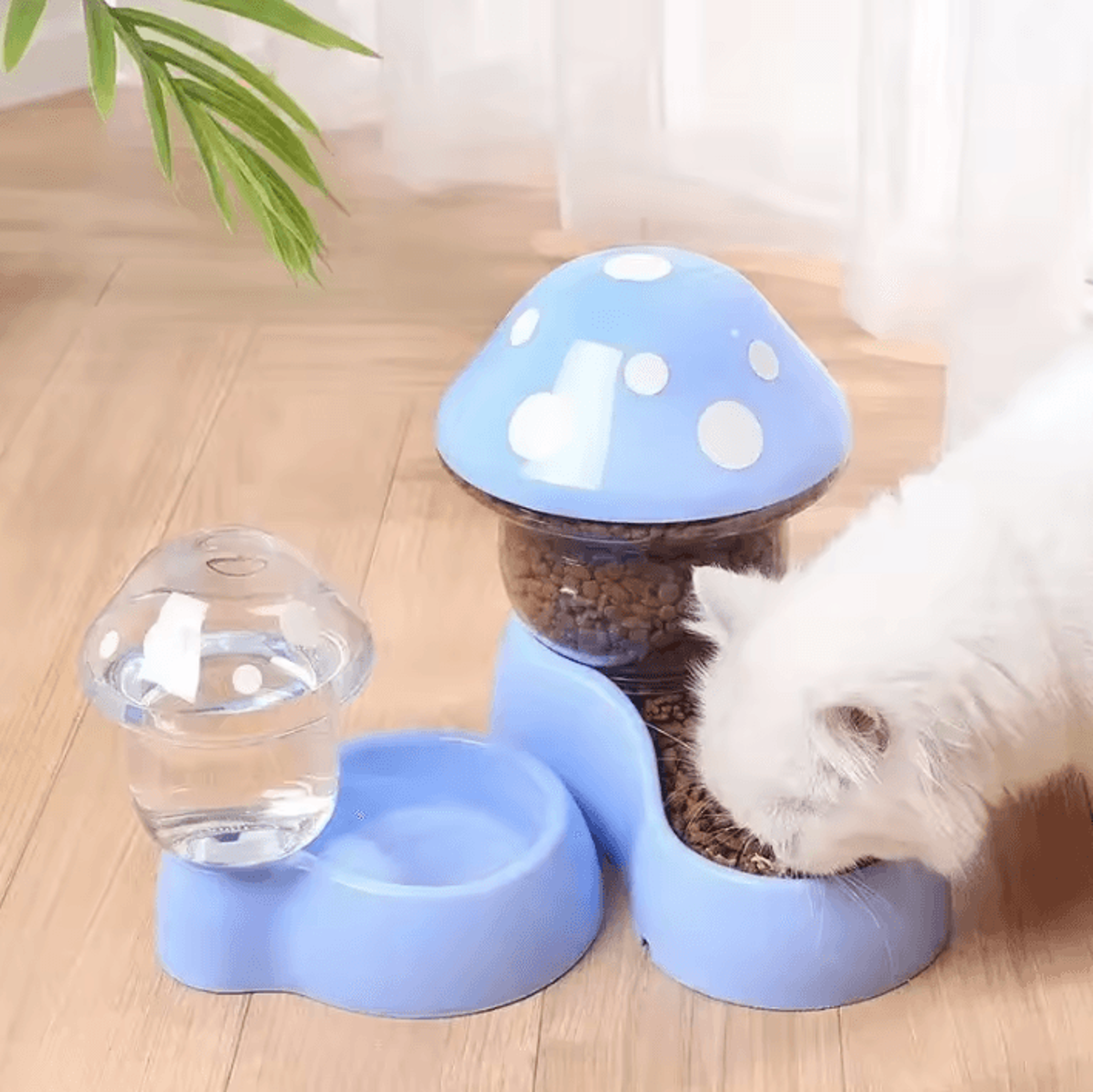 MushroomFlow Automatic Cat Feeder And Water Dispenser 0