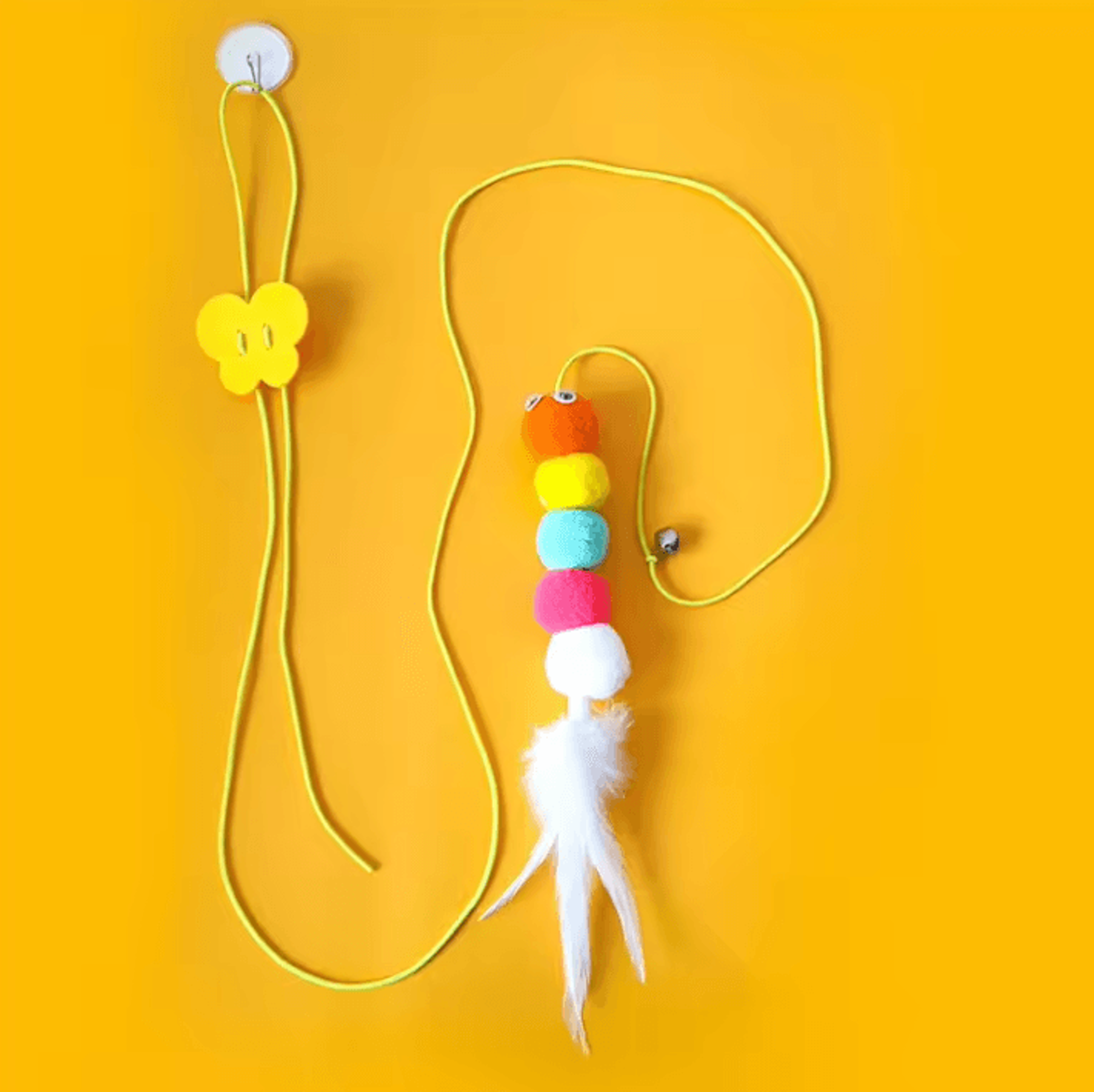 FlutterFly Interactive Cat Teaser Wand Toy With Feather  Bell 4