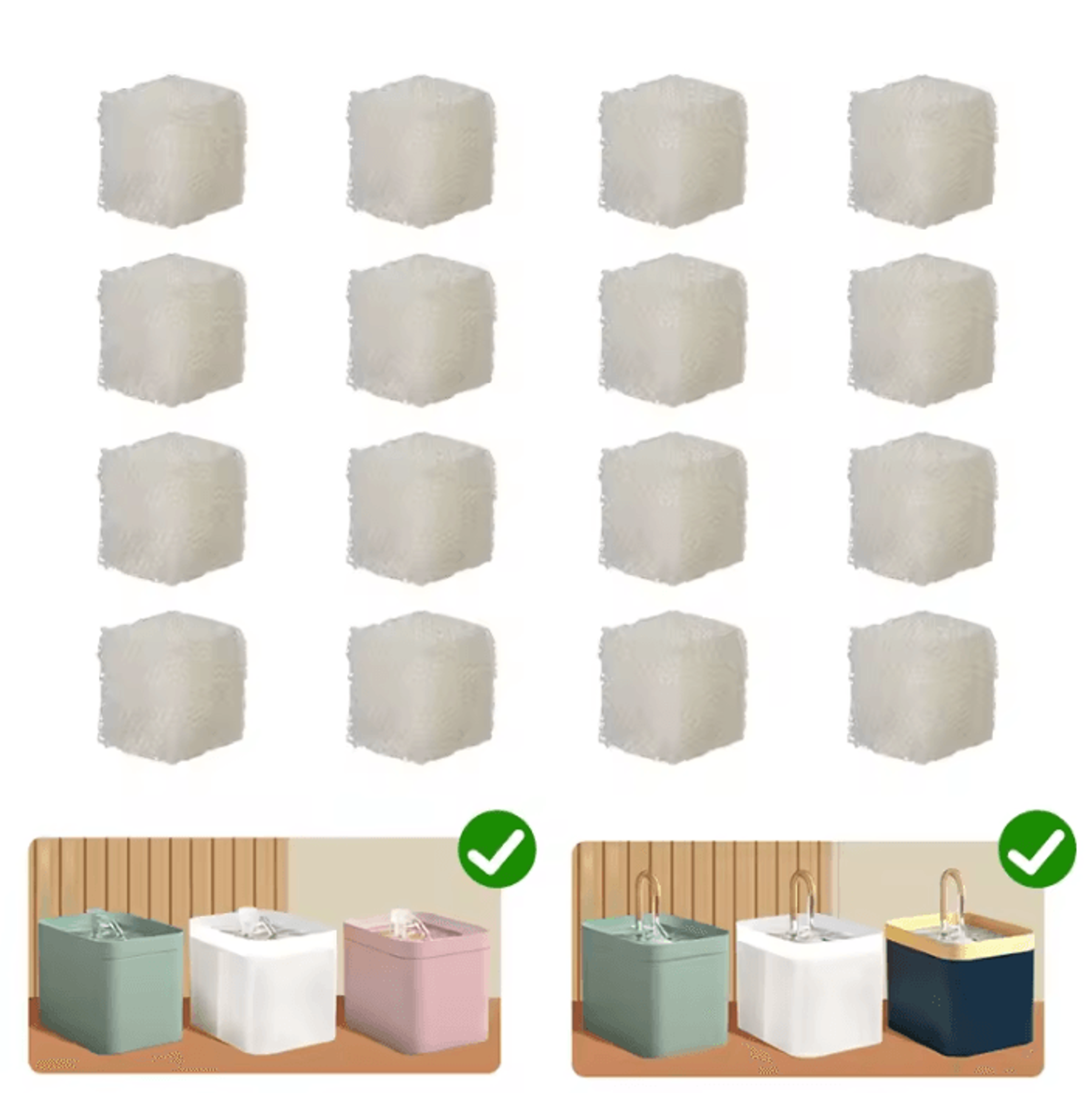 PureFlow Pet Water Fountain Replacement Filter Sponge 0