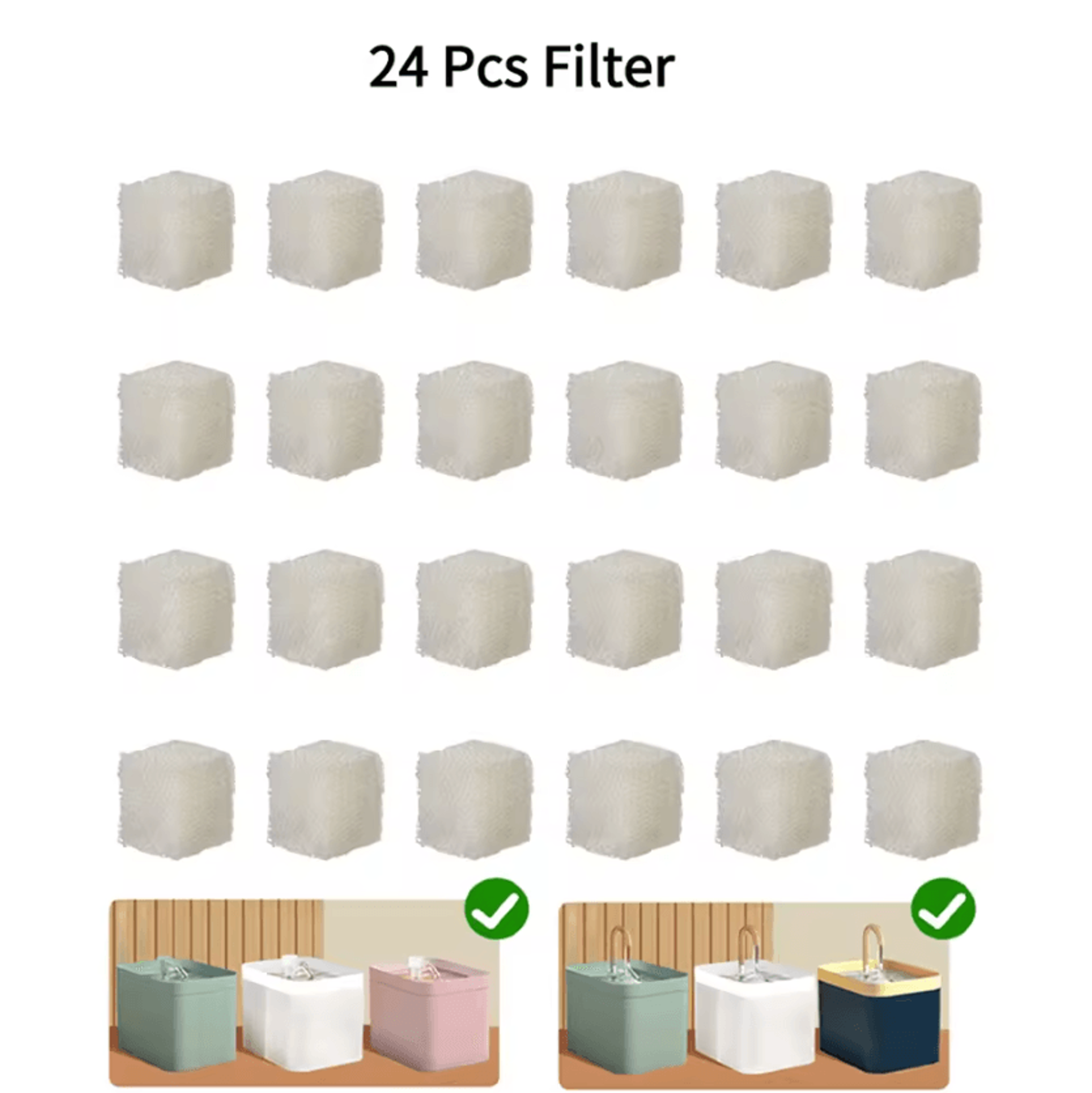 PureFlow Pet Water Fountain Replacement Filter Sponge 5
