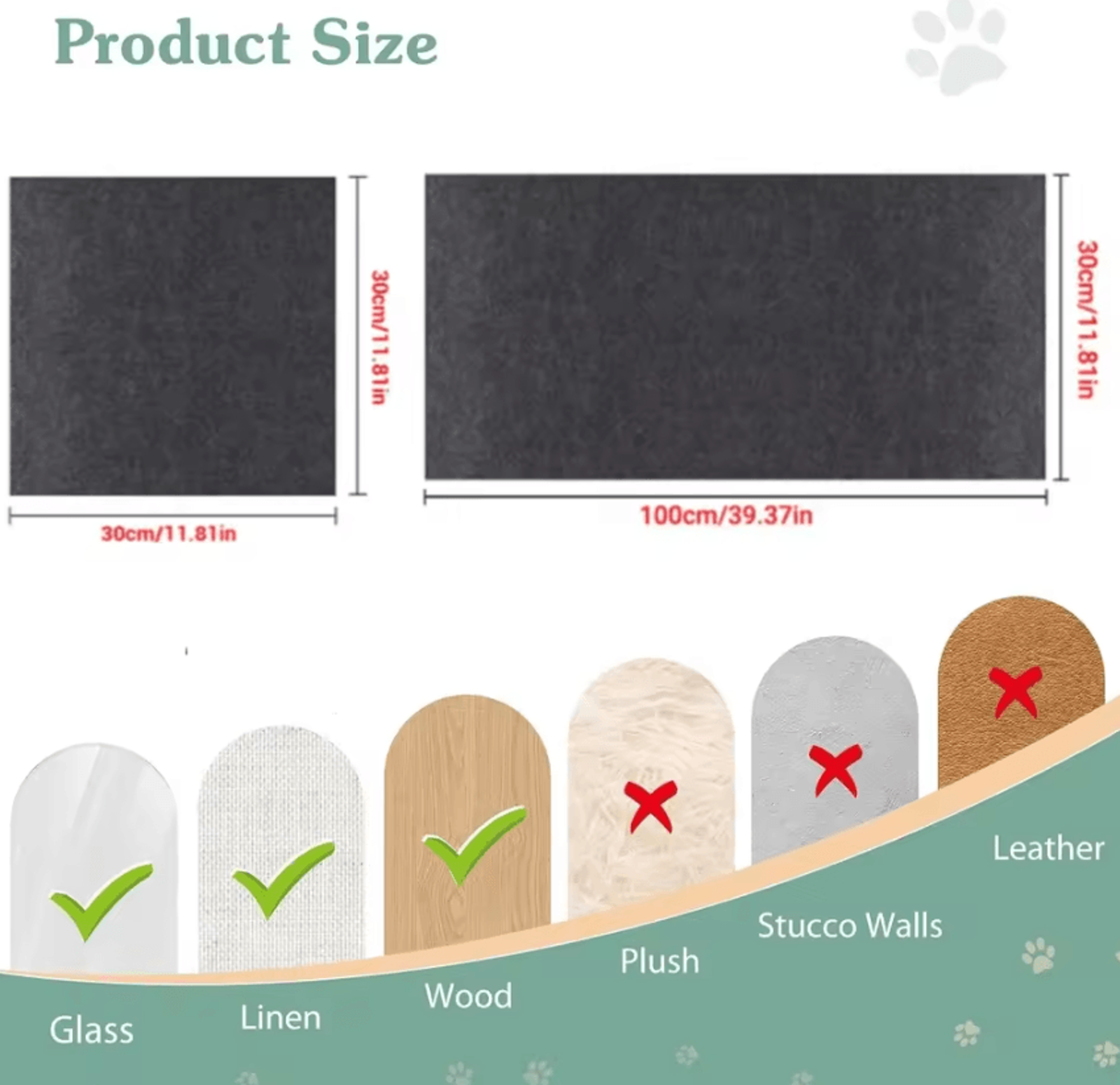 ClawGuard SelfAdhesive Cat Scratching Mat Protector 1