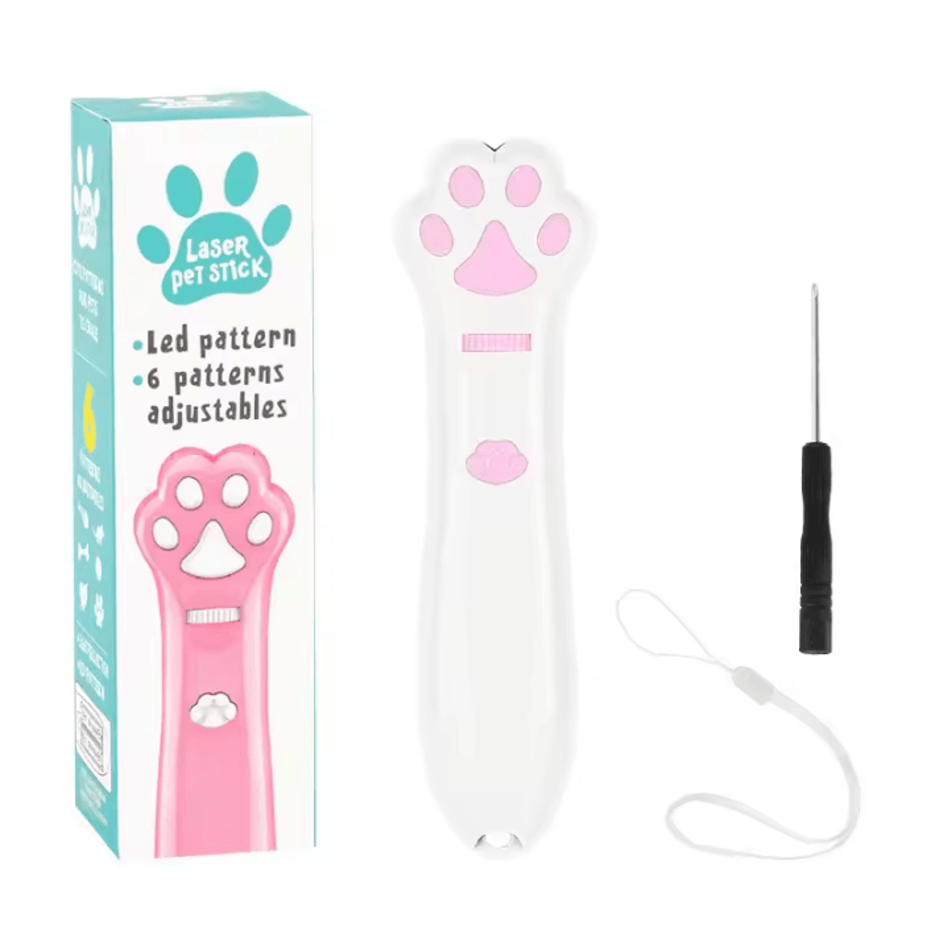 FlashPounce Laser Cat Toy With LED Red Dot Teaser 0
