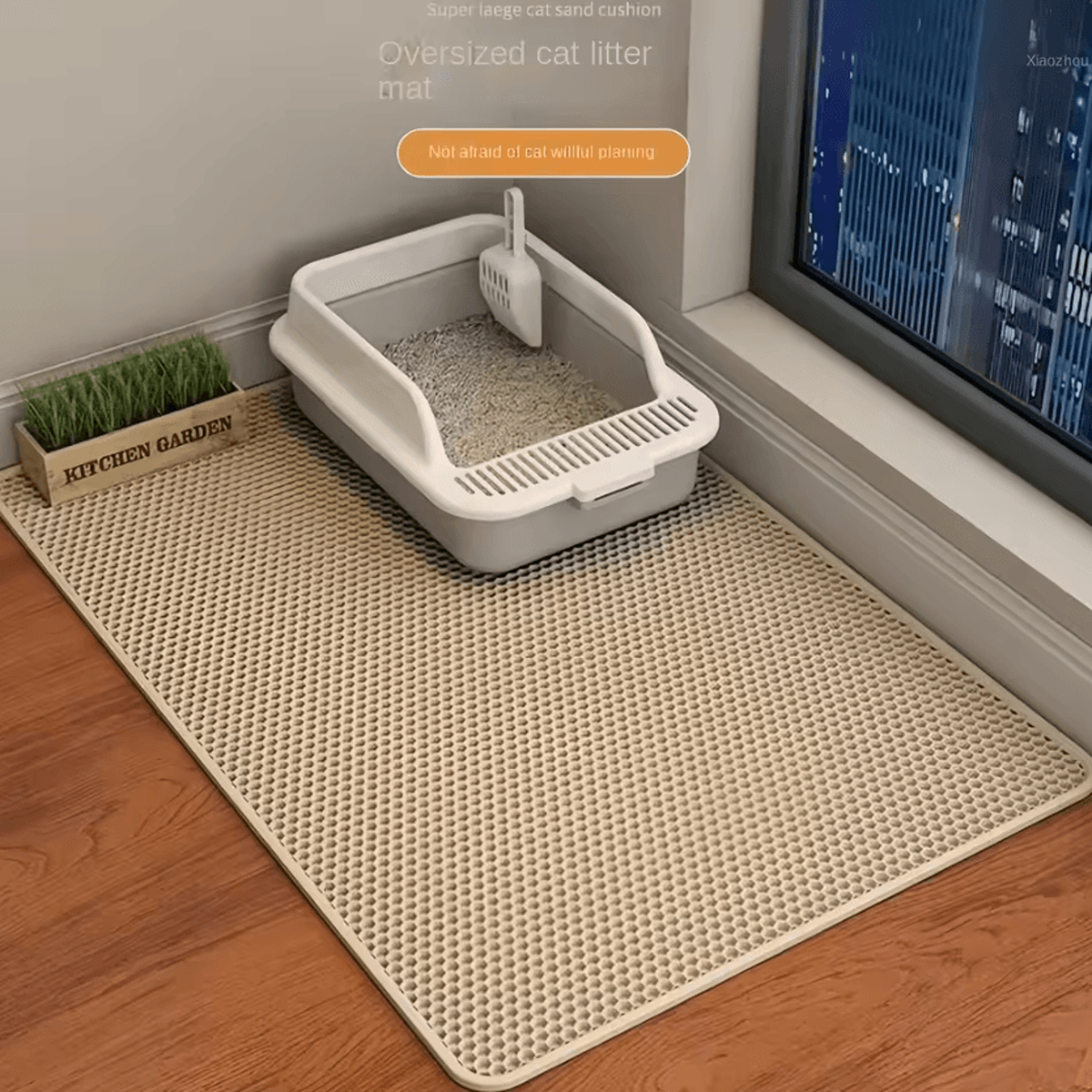 Large Waterproof Double Layer Cat Litter Trapping Mat 5