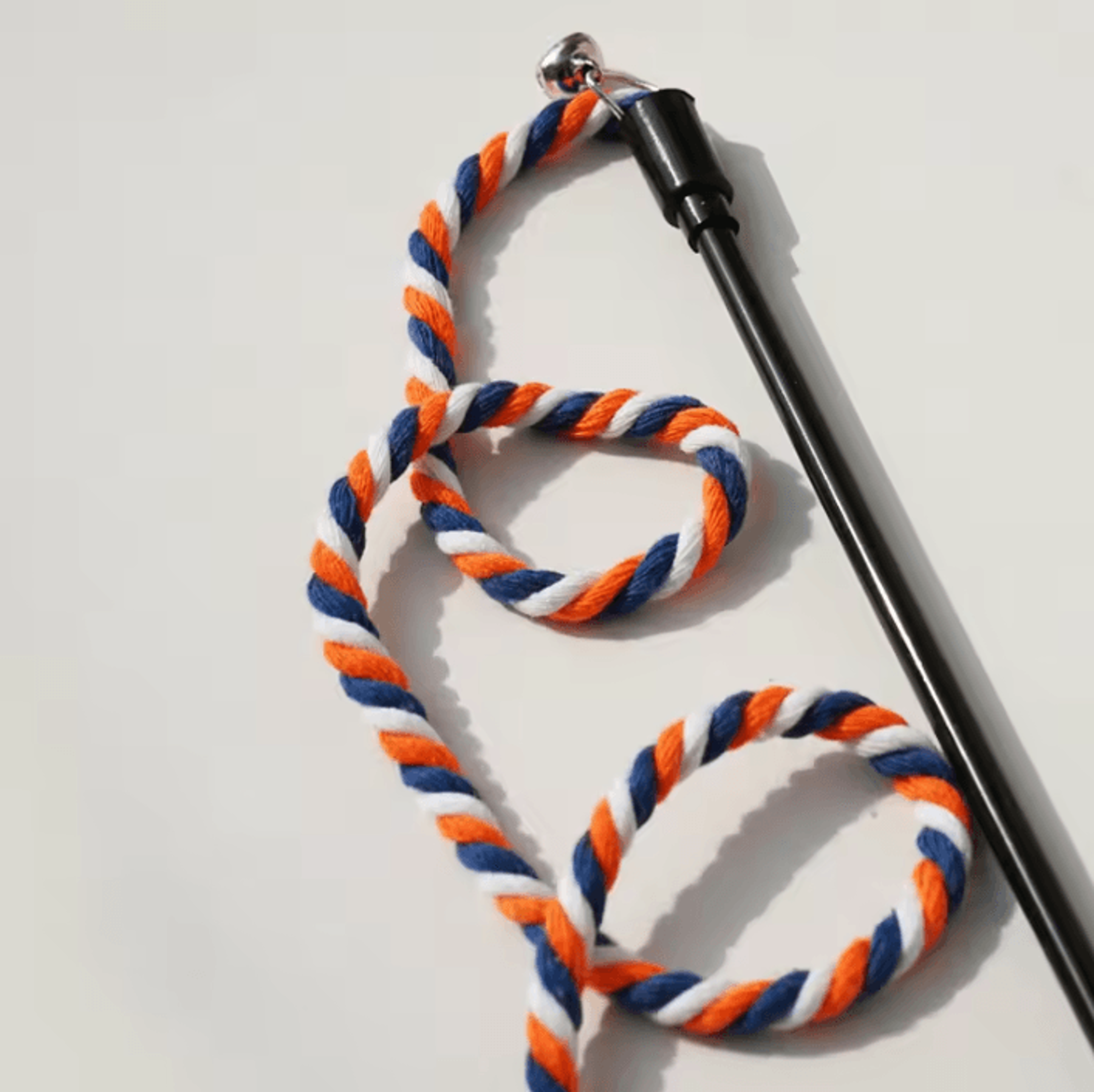 Interactive Cat Wand Toy Set With Cotton Rope Teasers For Indoor Cats 2