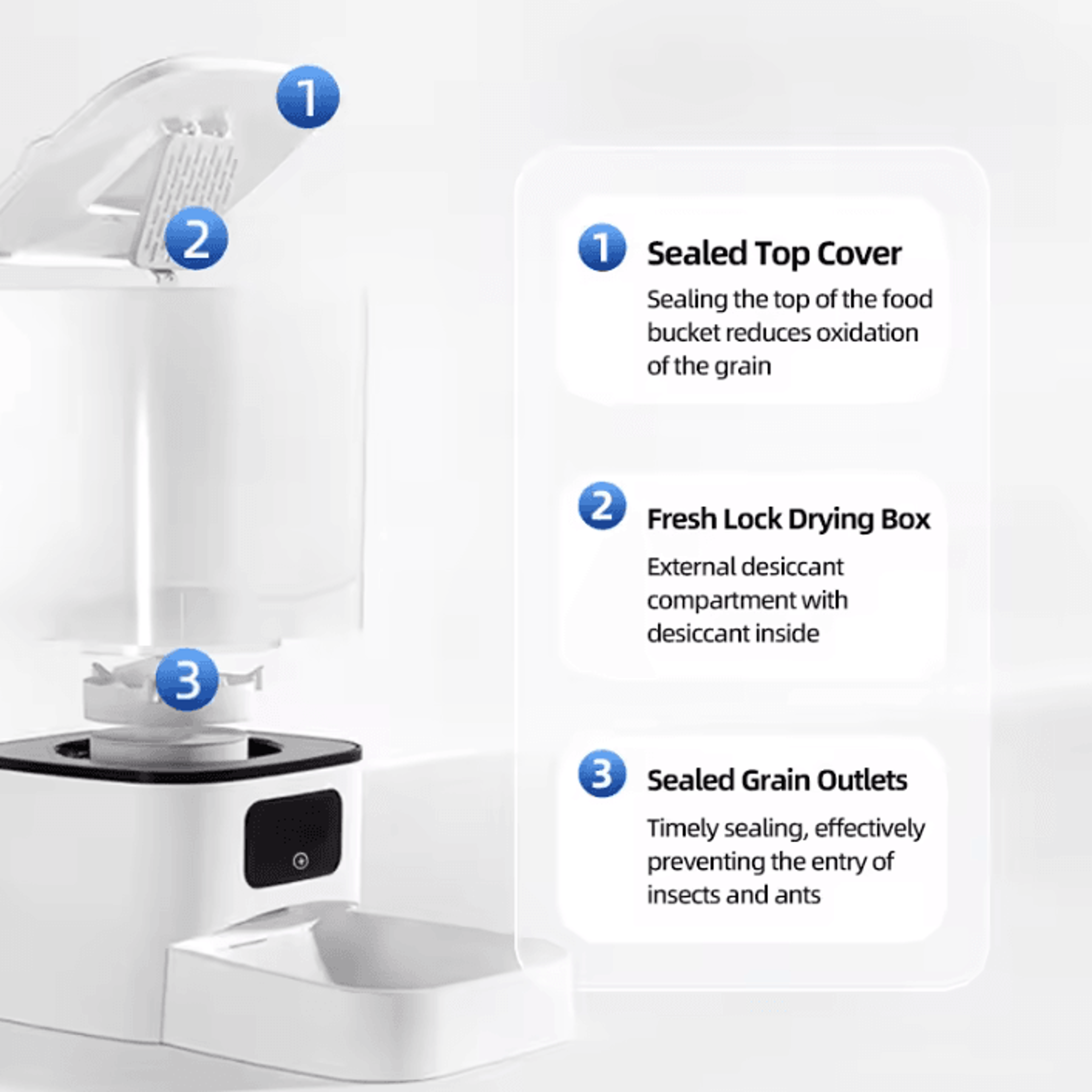 SmartServe 6L WiFi Automatic Pet Feeder For 2 Pets 3