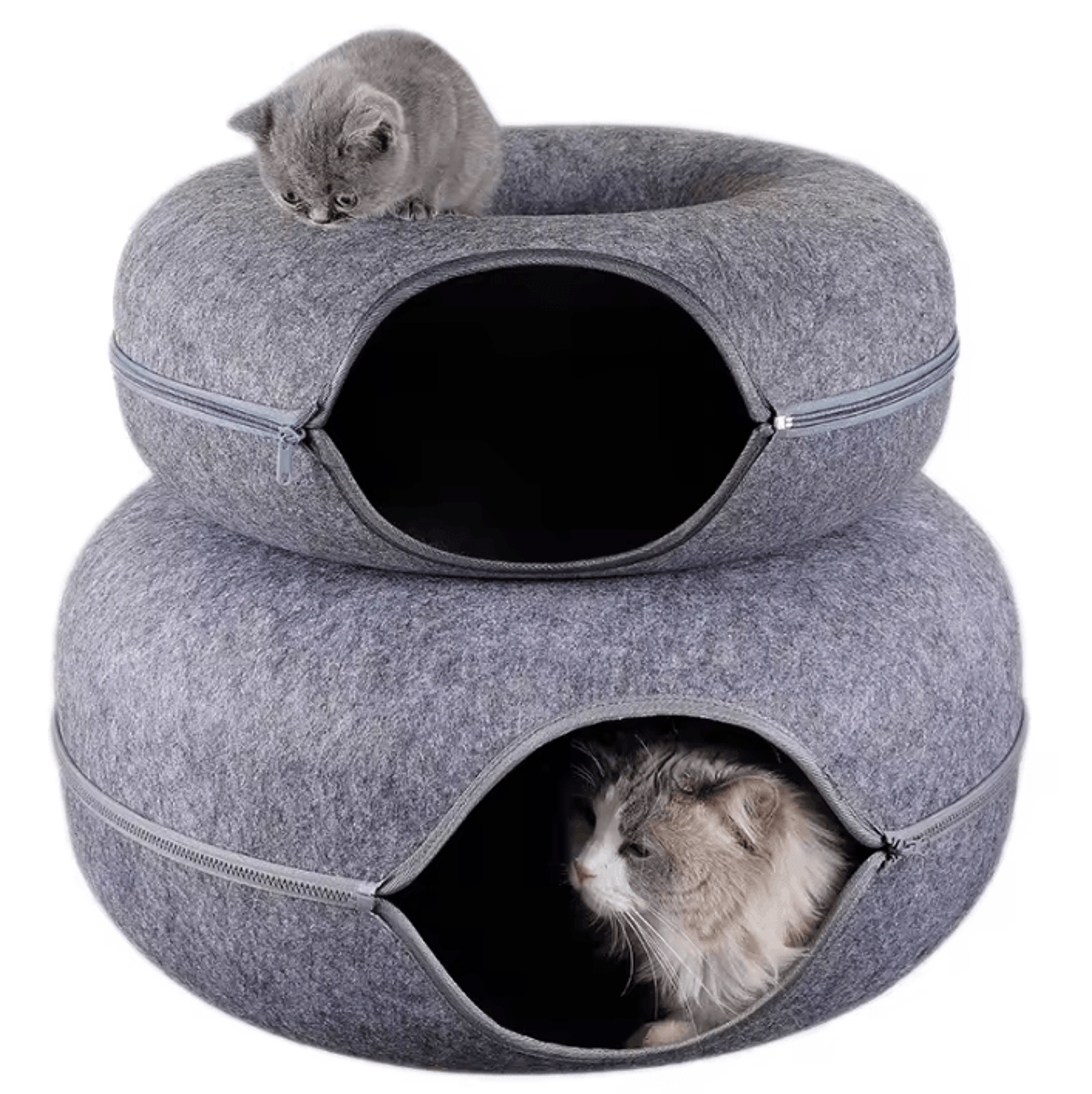CozyLoop Felt Cat Tunnel Bed  Play Cave 0