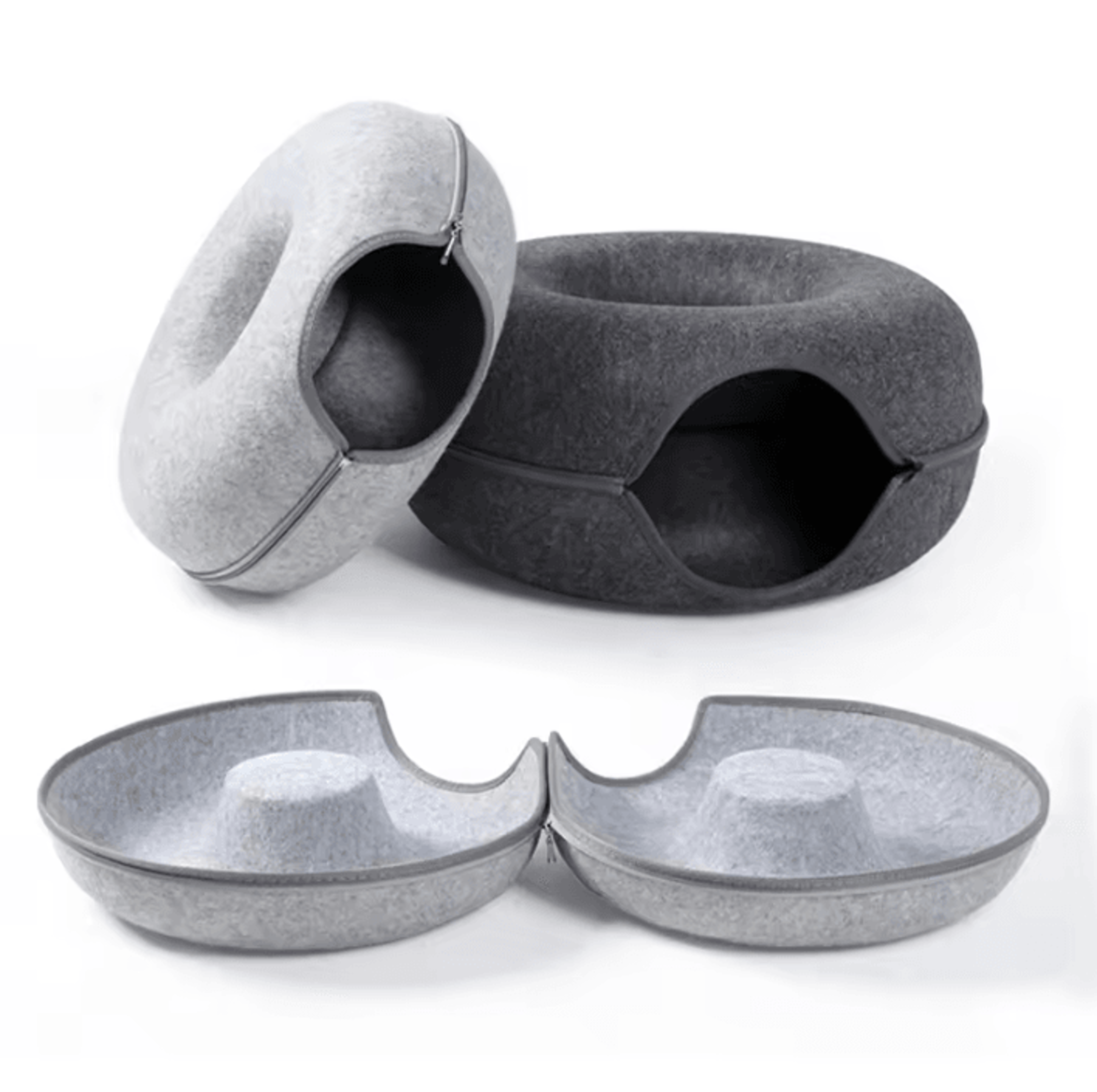 CozyLoop Felt Cat Tunnel Bed  Play Cave 1