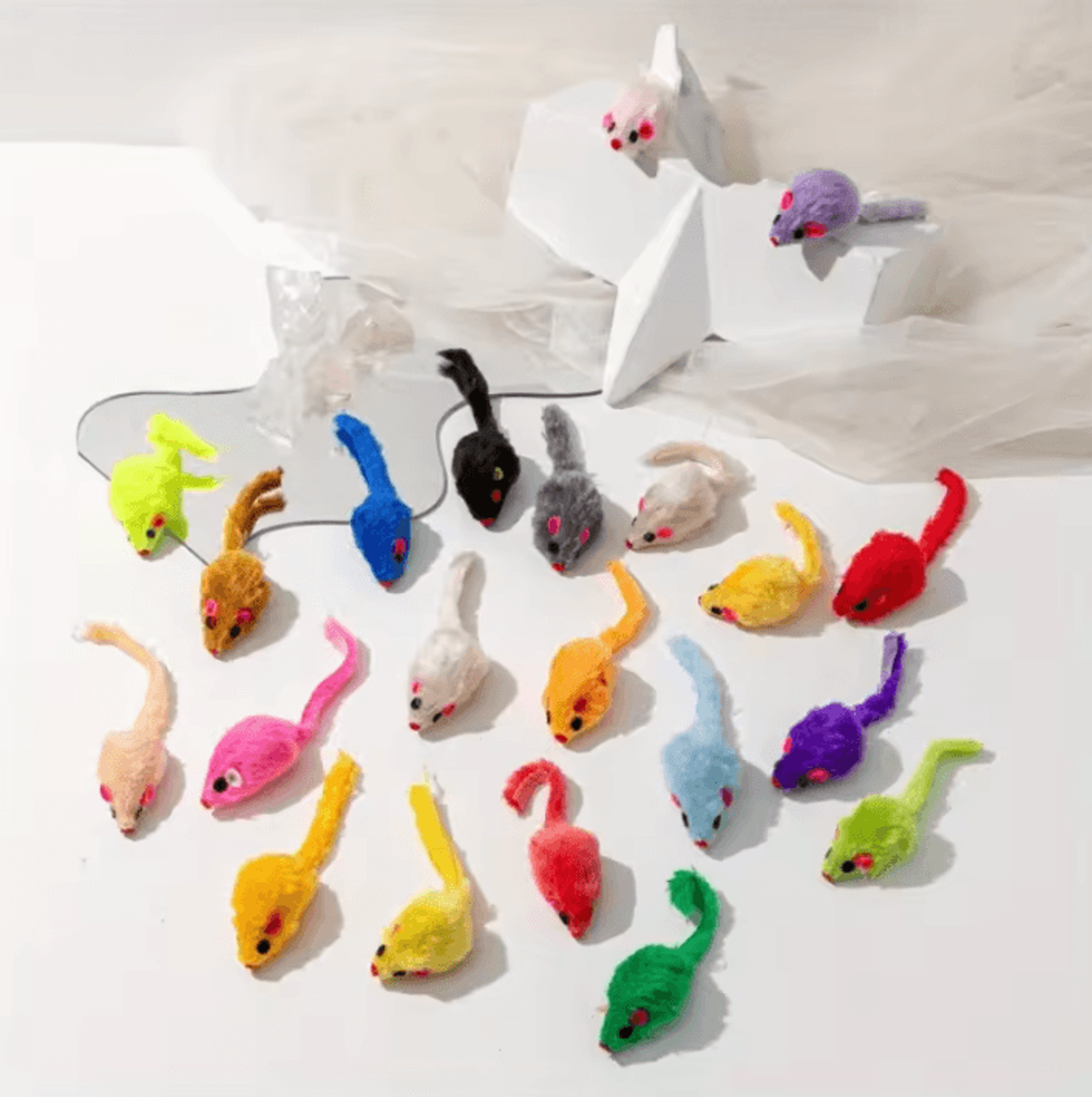 TinyHunter Plush Mouse Cat Toys  25Piece Interactive Play Set 1
