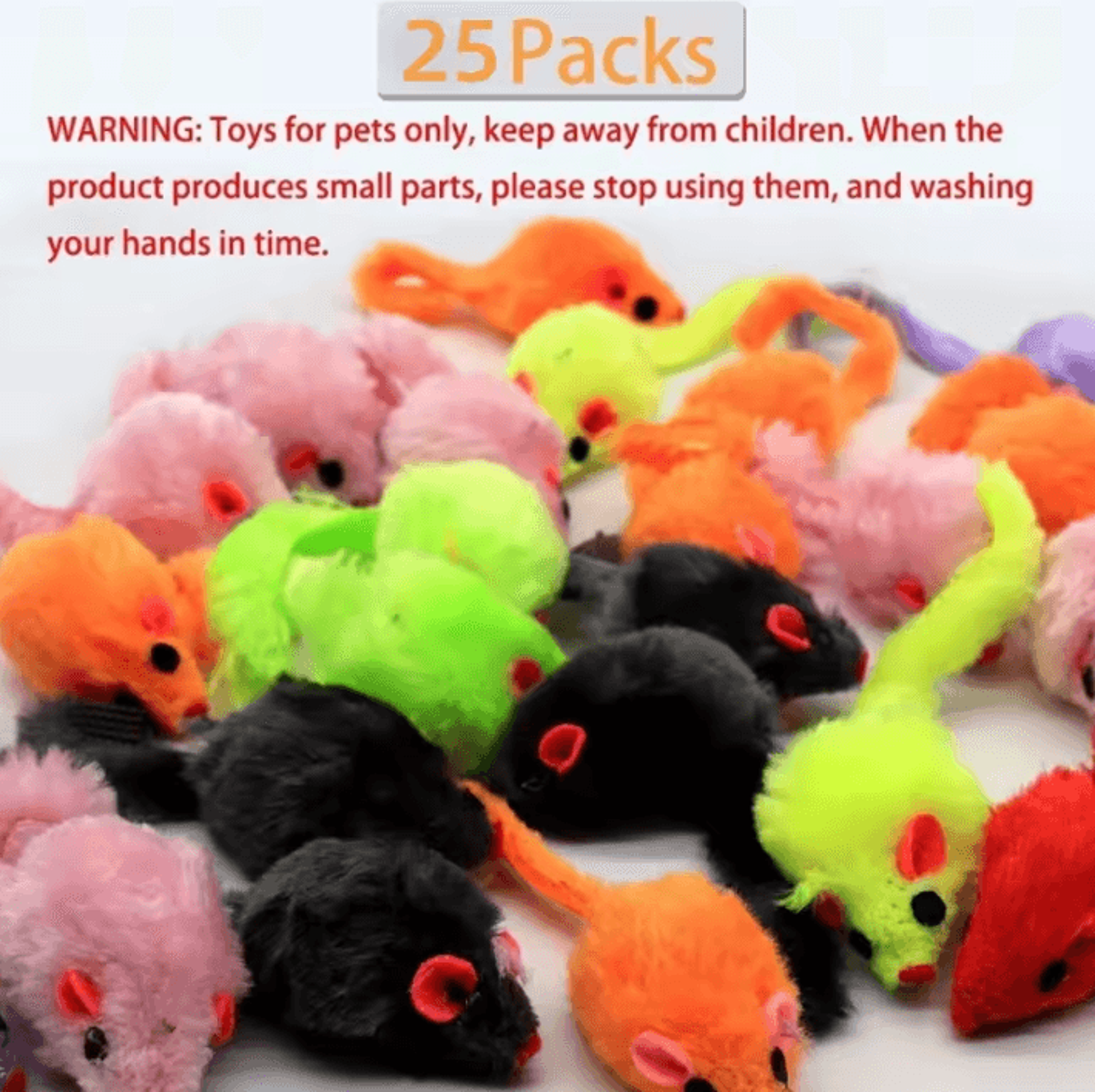 TinyHunter Plush Mouse Cat Toys  25Piece Interactive Play Set 4