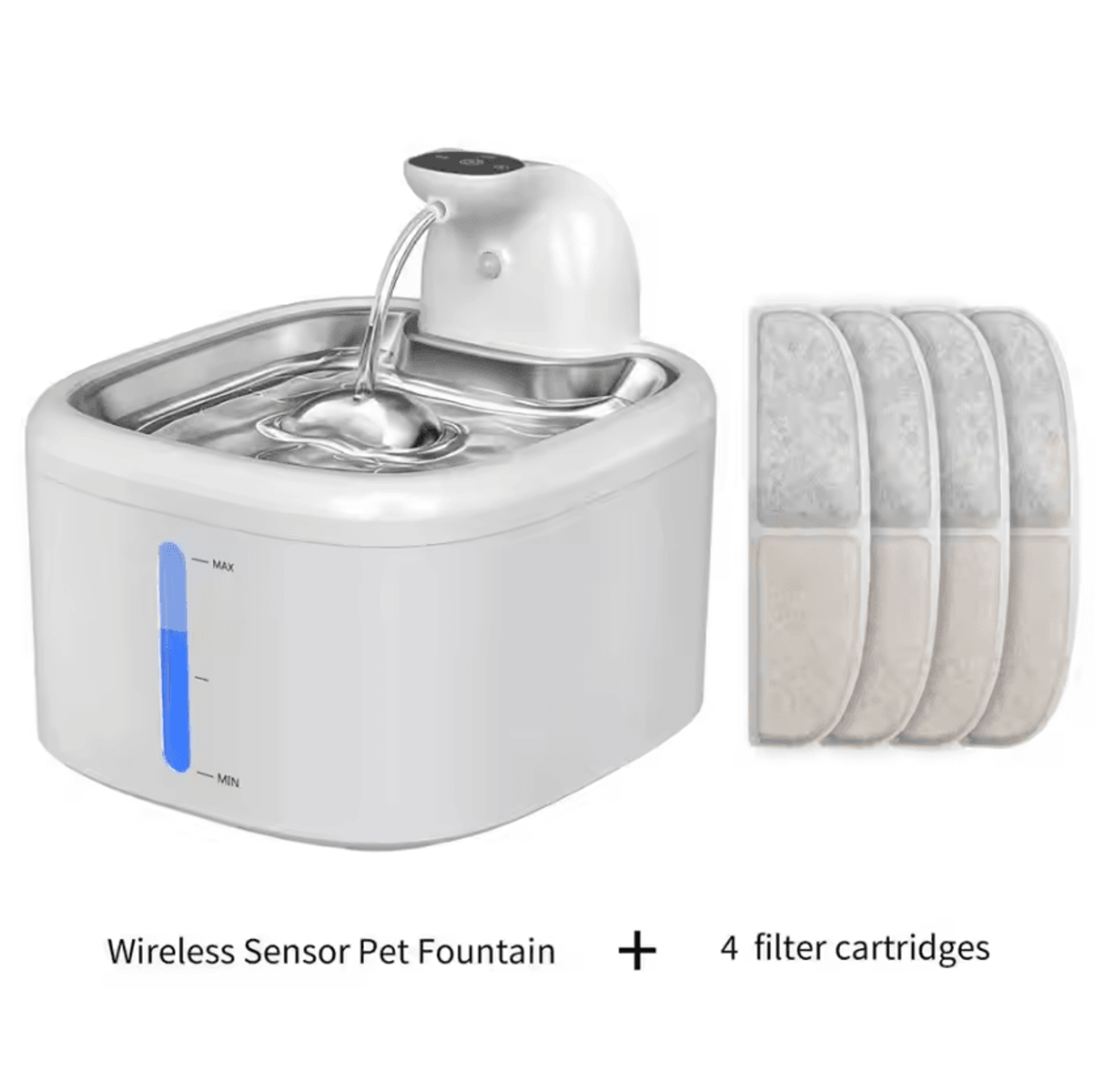 PureFlow 35L Wireless Cat Water Fountain With Motion Sensor 7