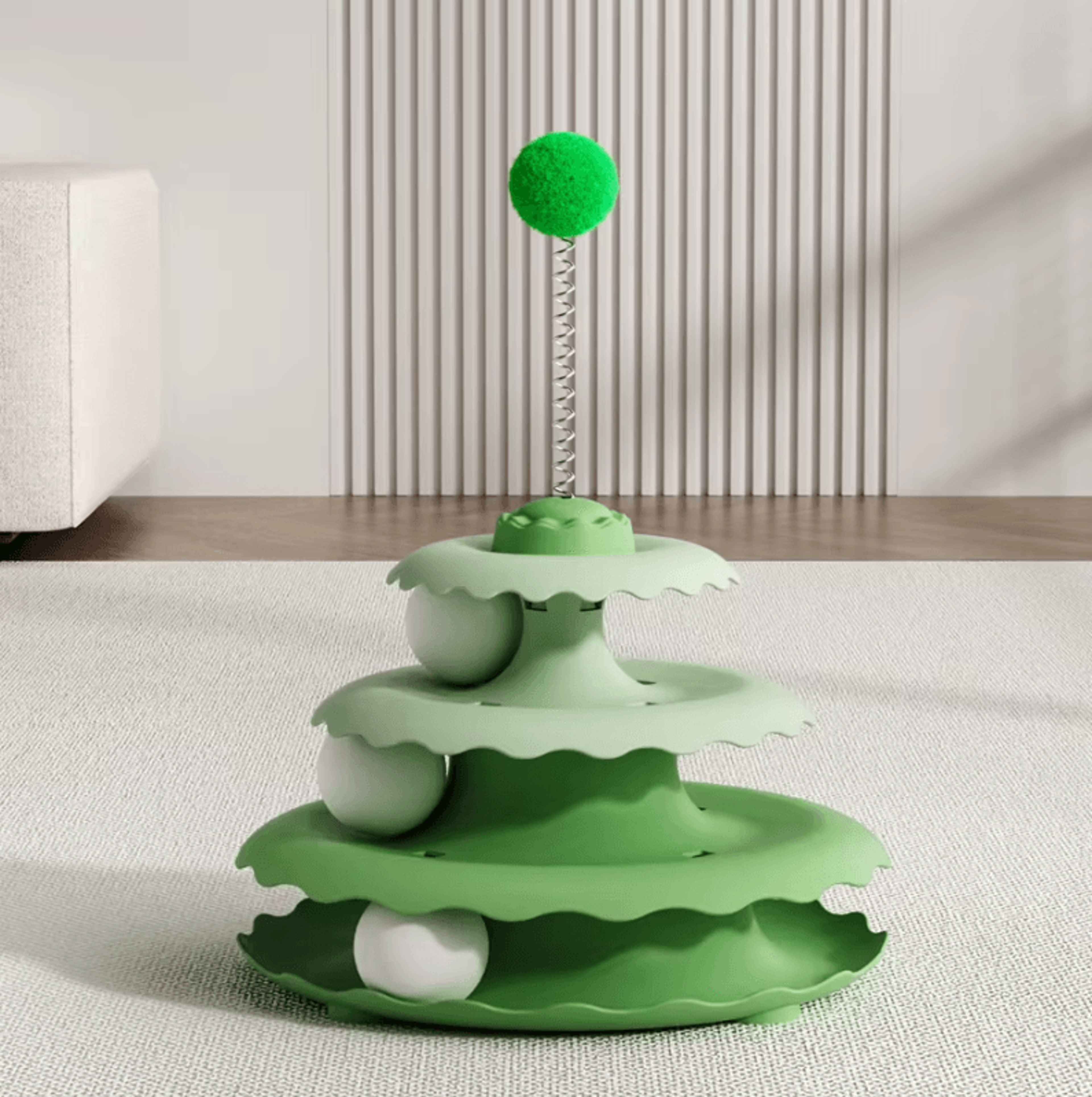 SpinPounce Interactive Cat Turntable Toy 3