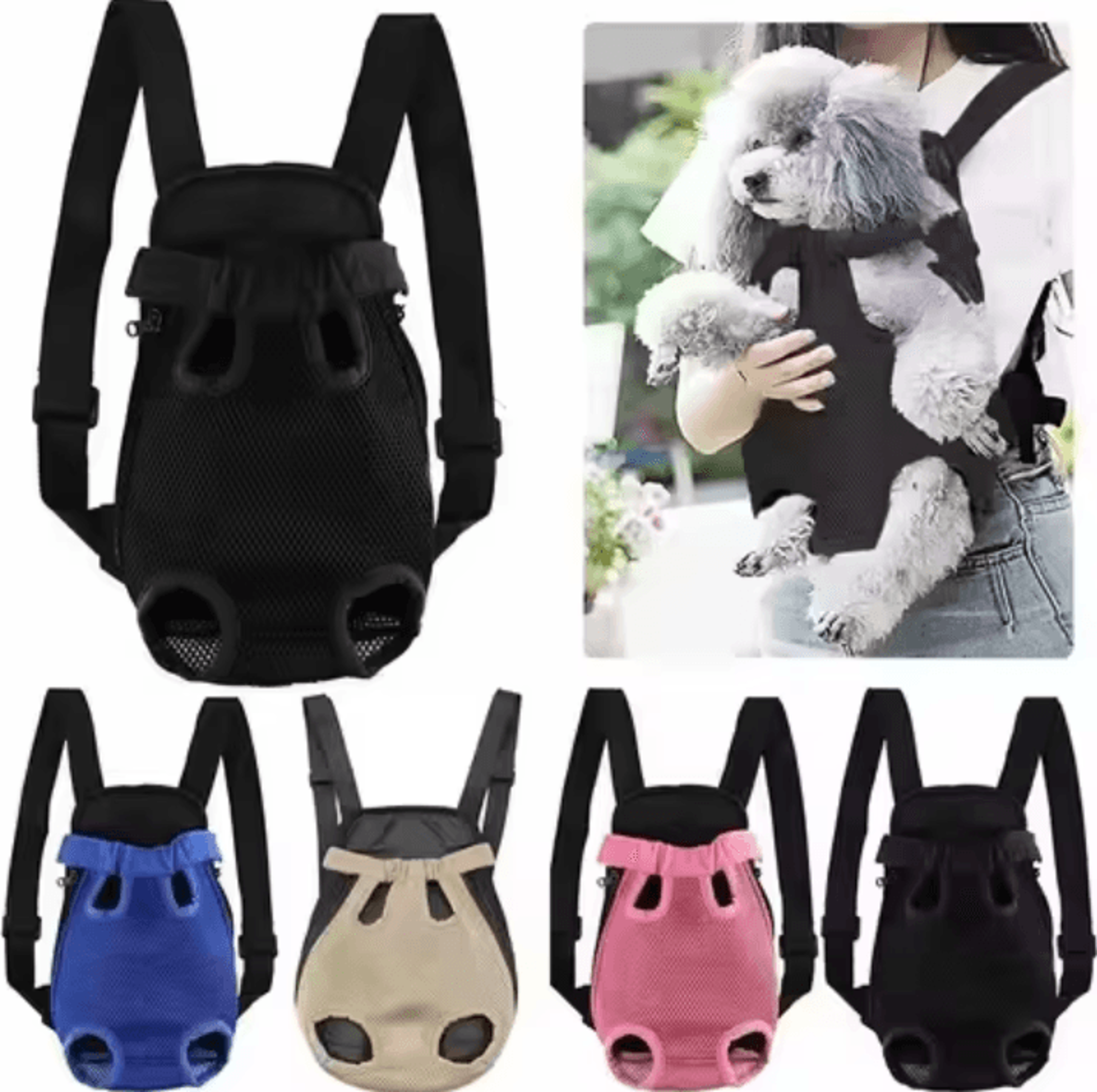 AdventureNest Breathable Front Pet Carrier Backpack For Cats  Small Dogs 0
