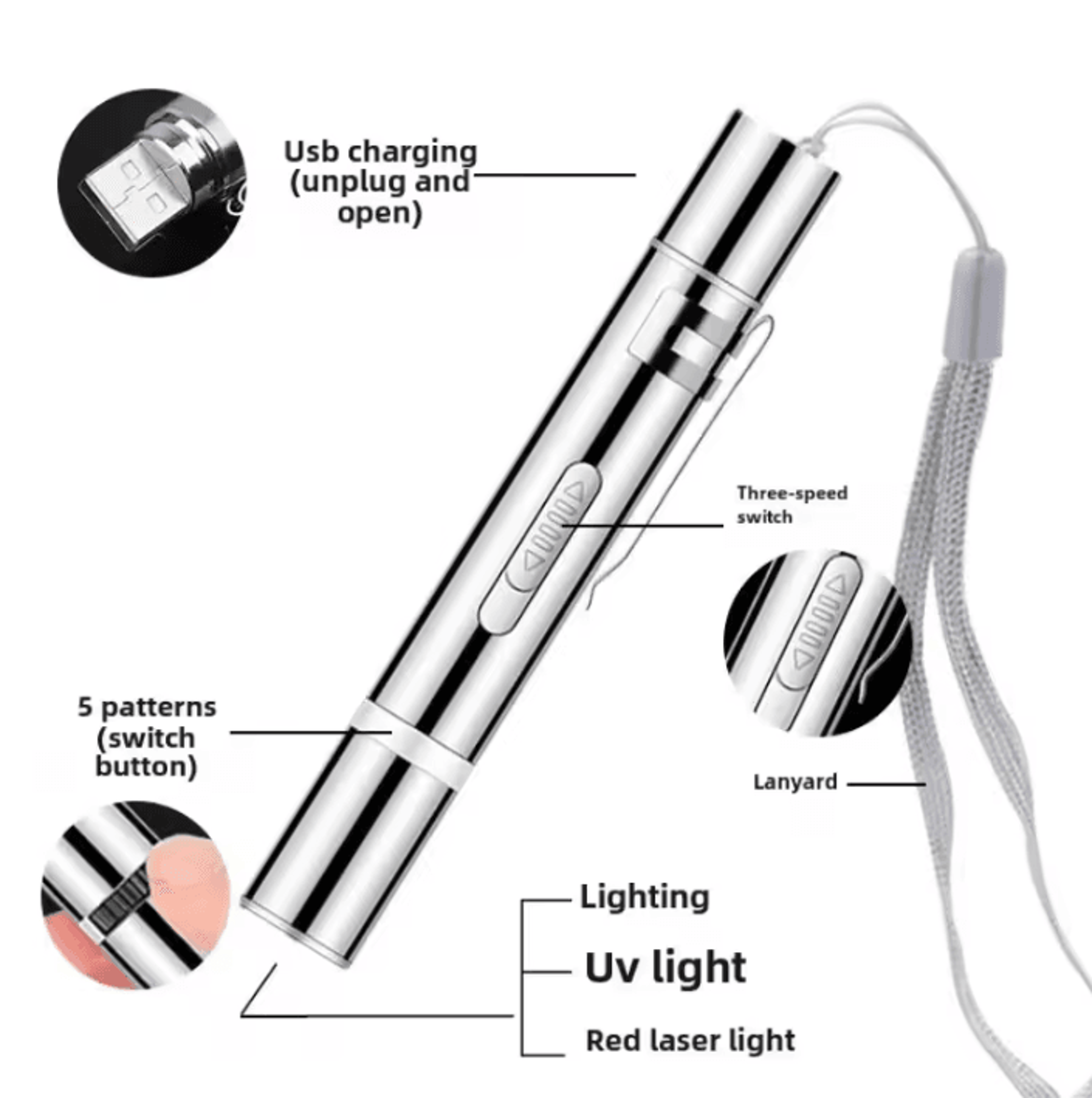 LaserLeap Multifunction Cat Laser Pen  Interactive Teaser Toy 2
