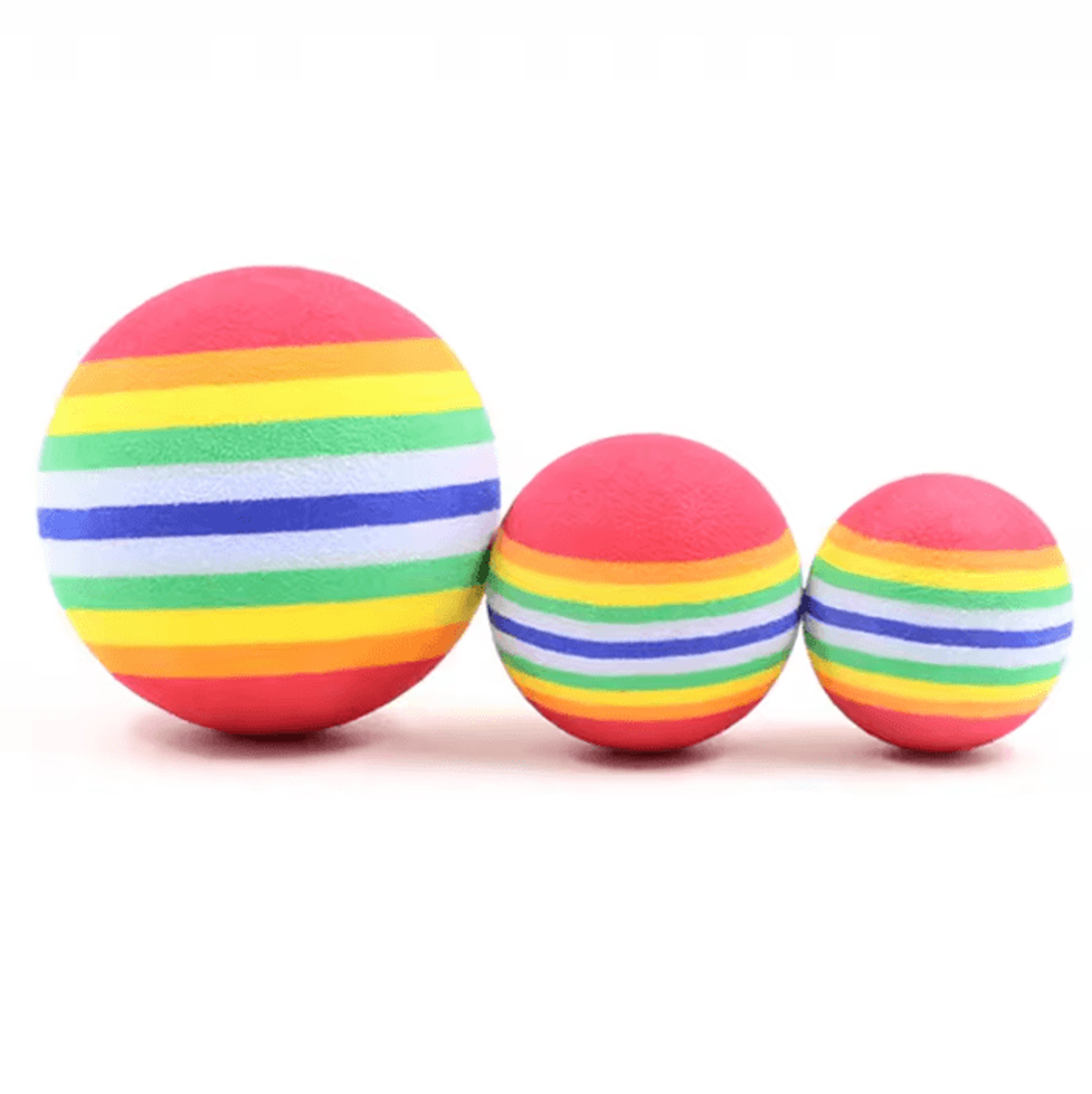 RainbowBounce EVA Interactive Cat Toy Balls Set 0
