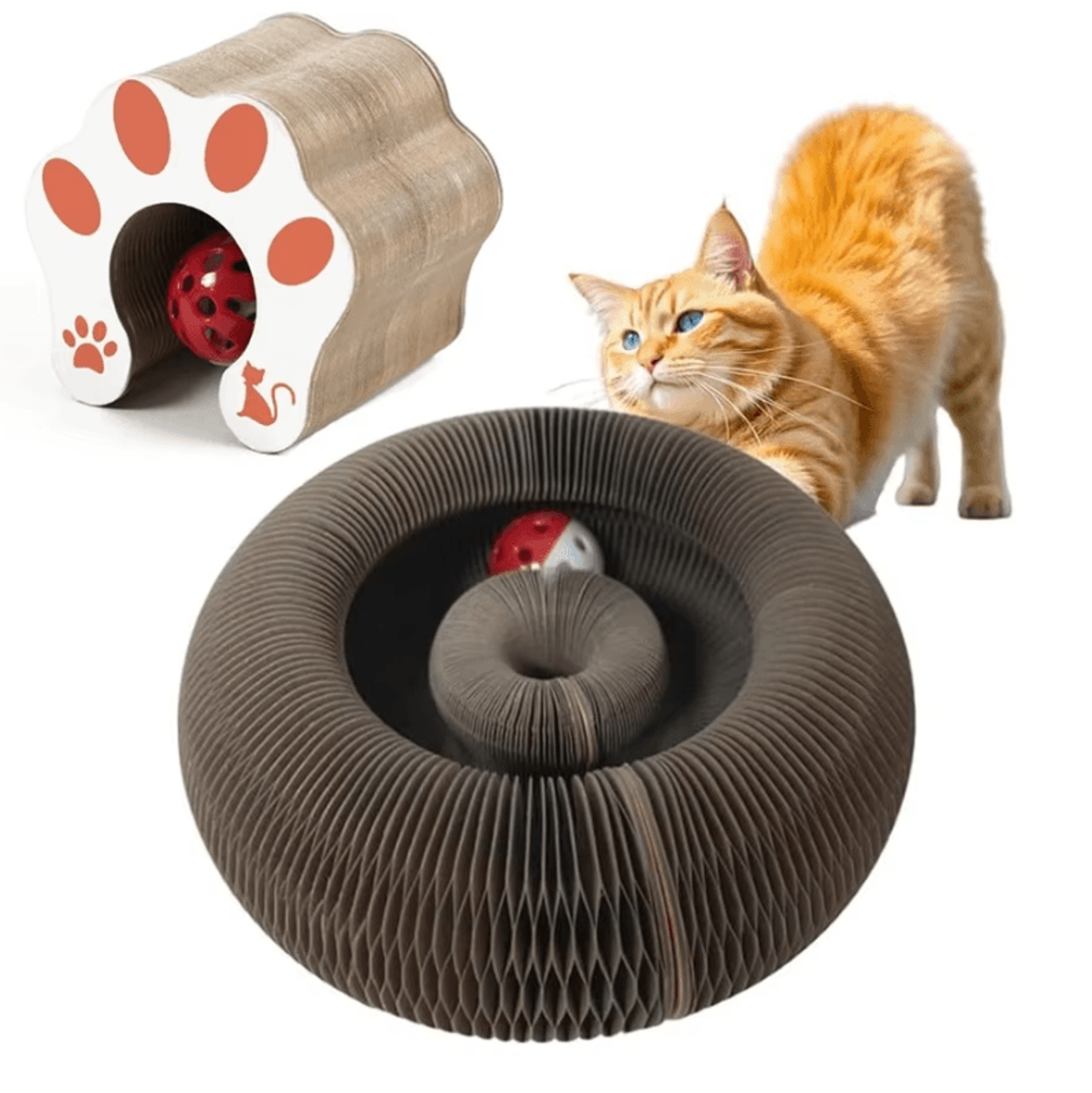 FlexFold Magic Organ Cat Scratching Board  Interactive Toy 0