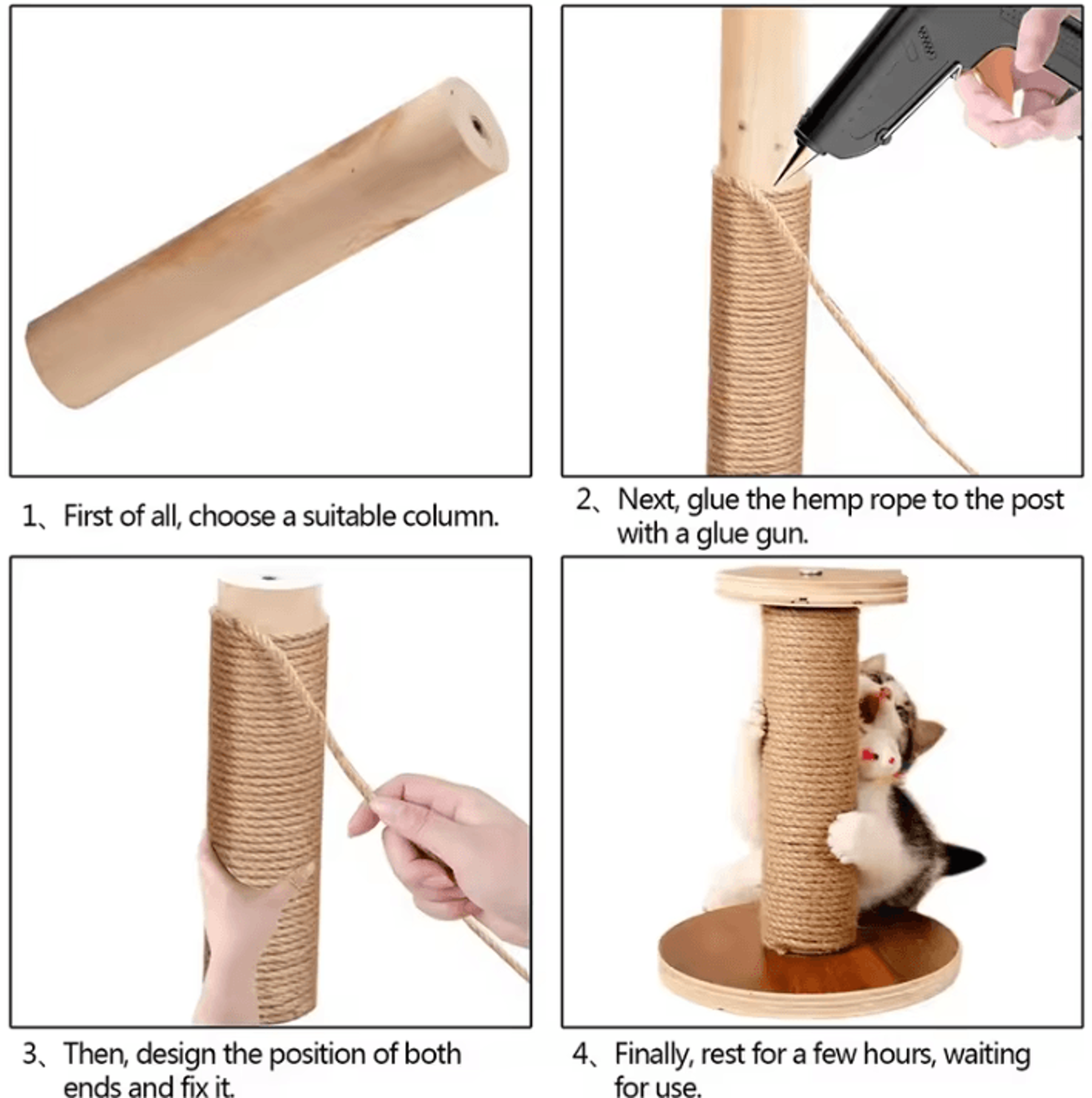 ClawCraft Sisal Rope Replacement For Cat Scratching Posts 3