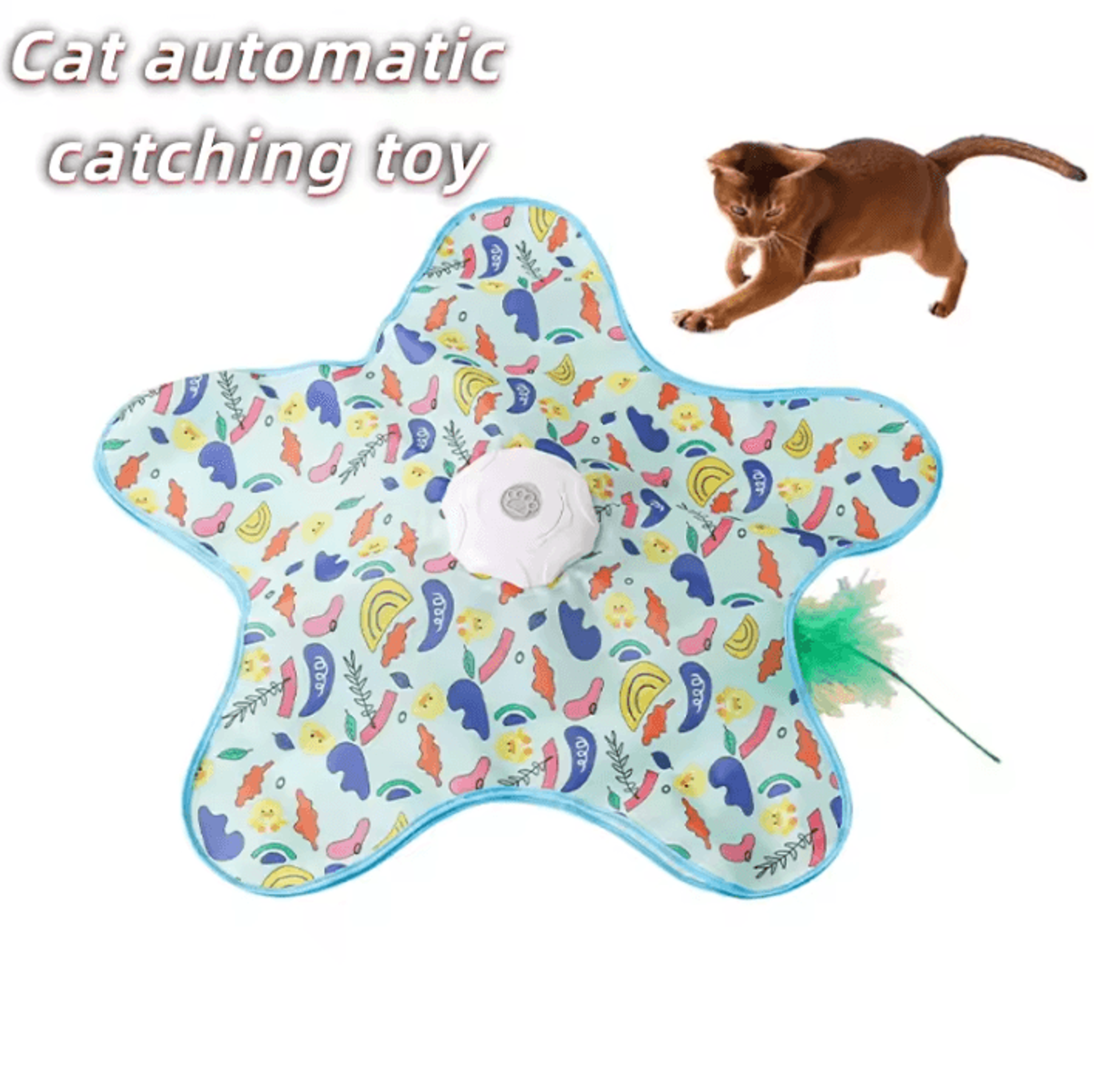SpinPounce Interactive Electric Cat Turntable Toy 0