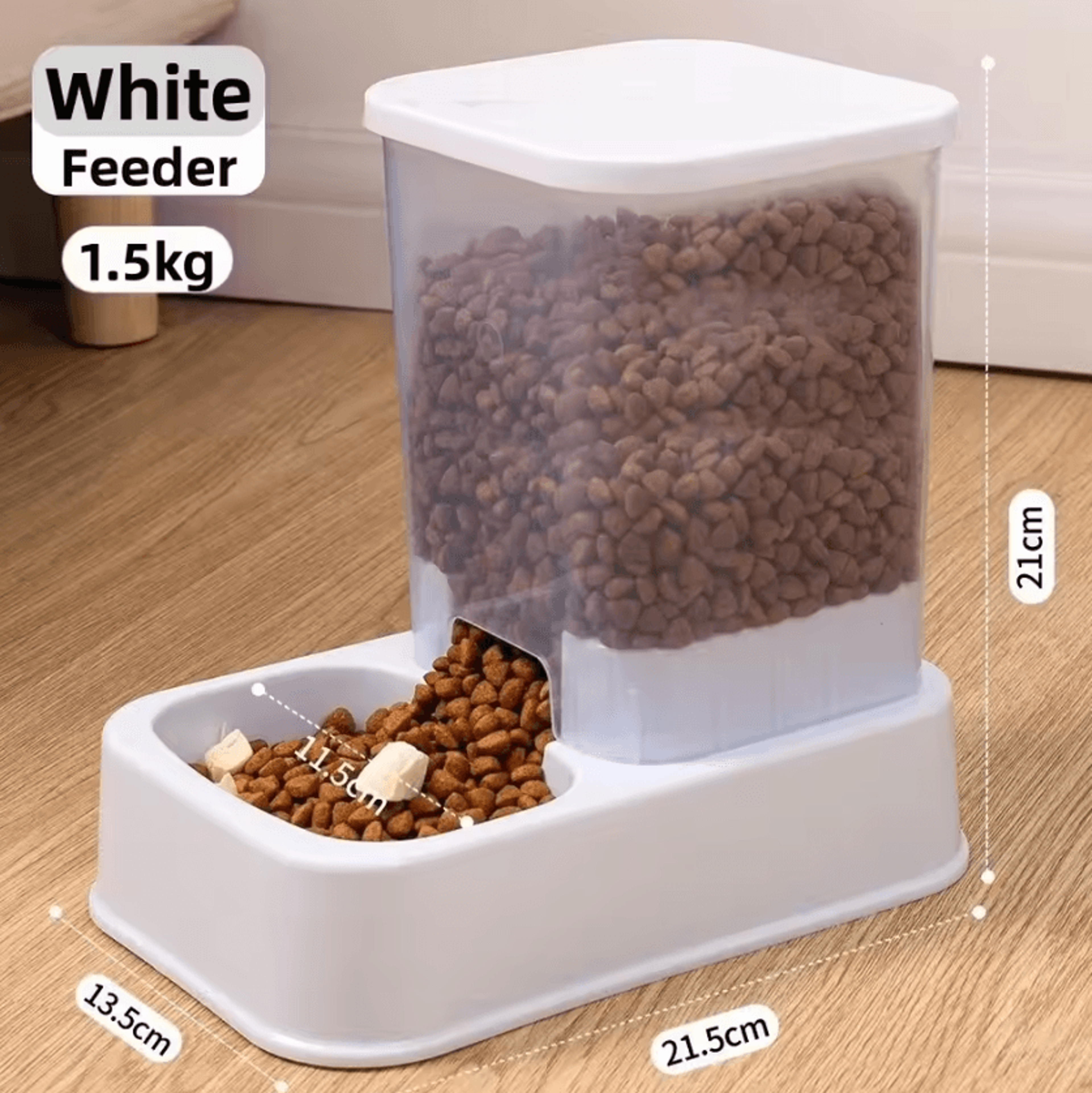 AquaServe Automatic Pet Feeder  Water Dispenser Set For Cats  Small Dogs 5