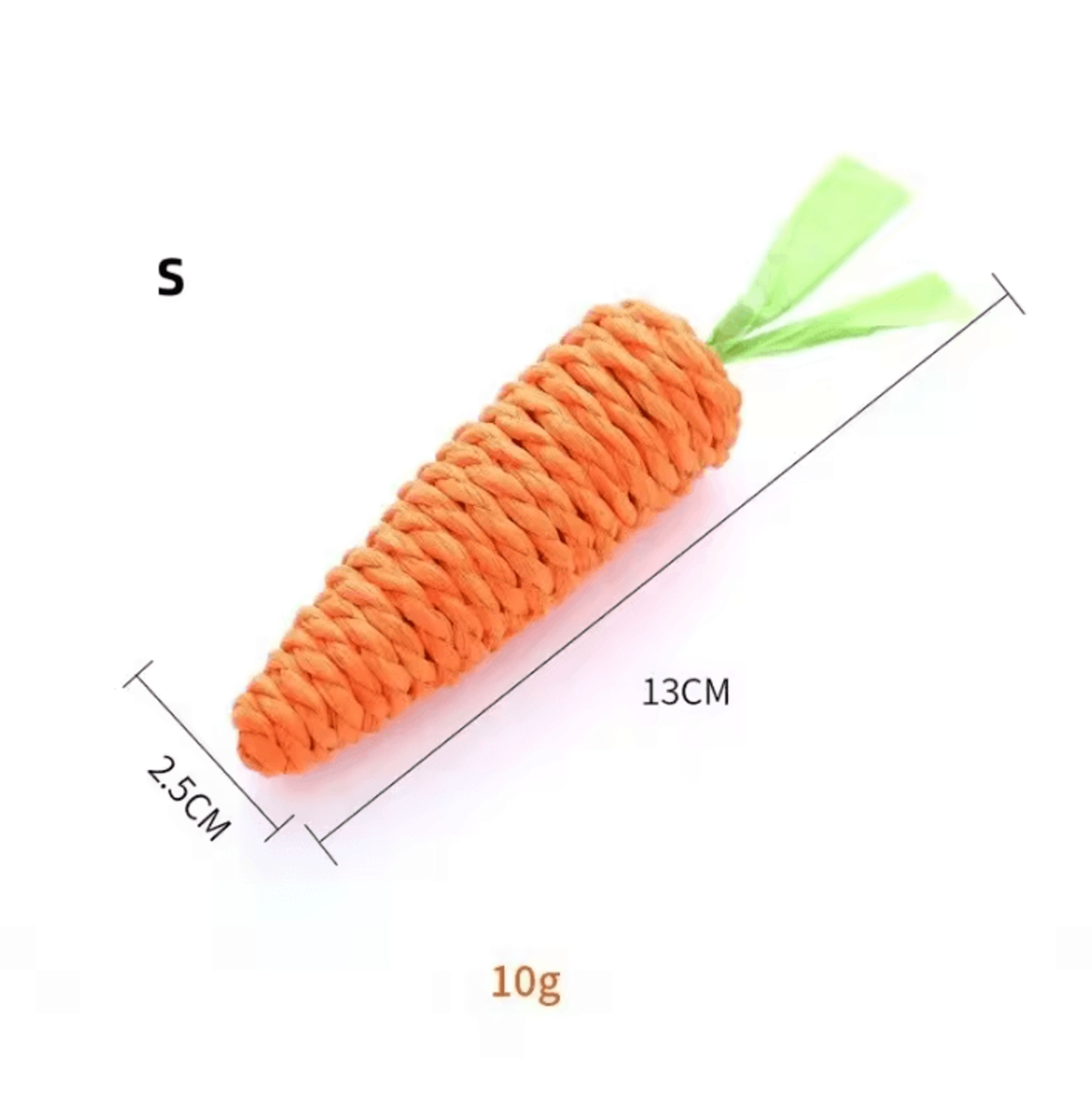 Crunchy Carrot Cat Teething Toy  Interactive Sound Cuddle Stick For Chewing  Play 3