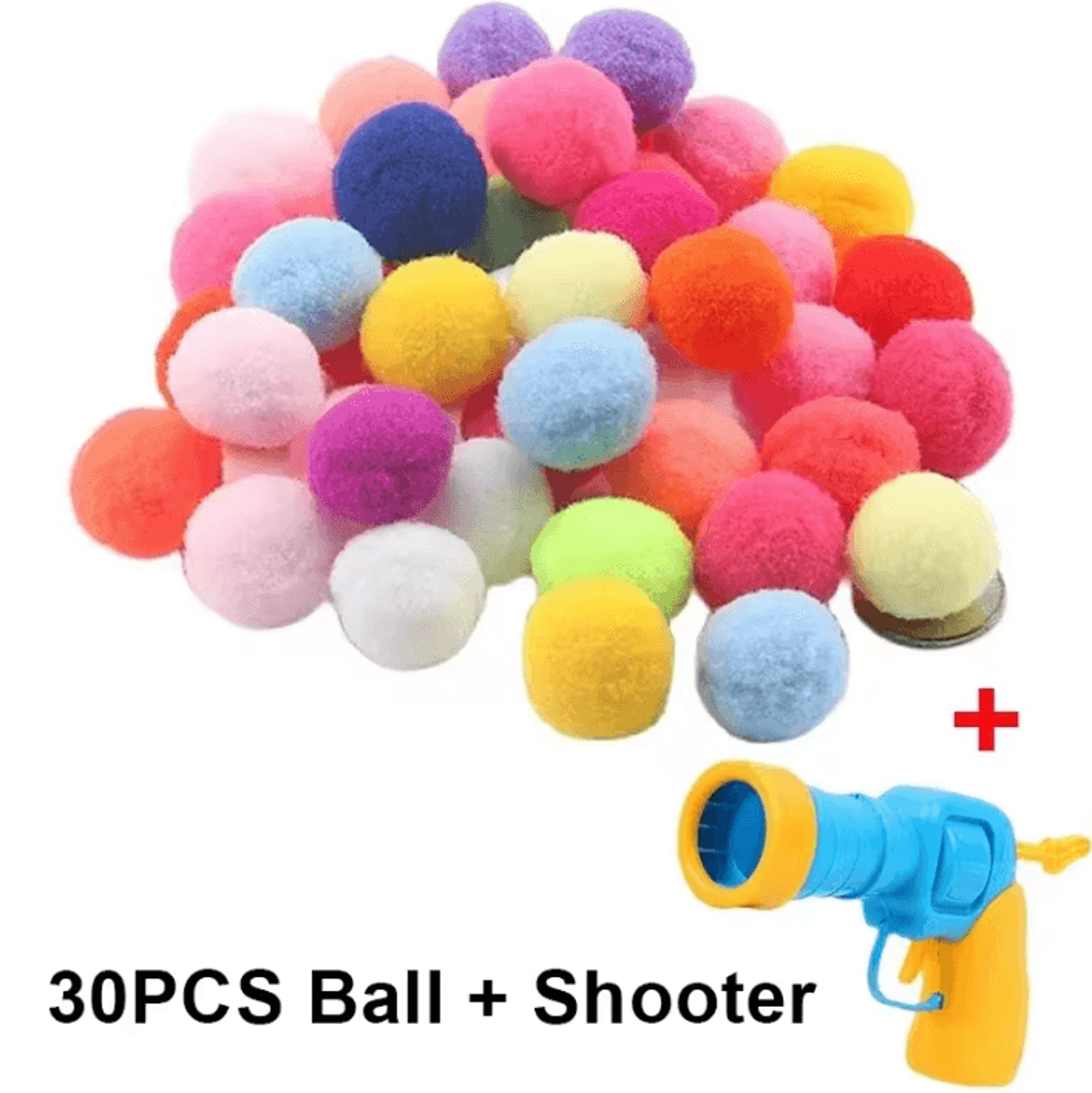 PounceBlaster Interactive Cat Toy Launcher  Plush Ball Shooting Game For Indoor Cats 5