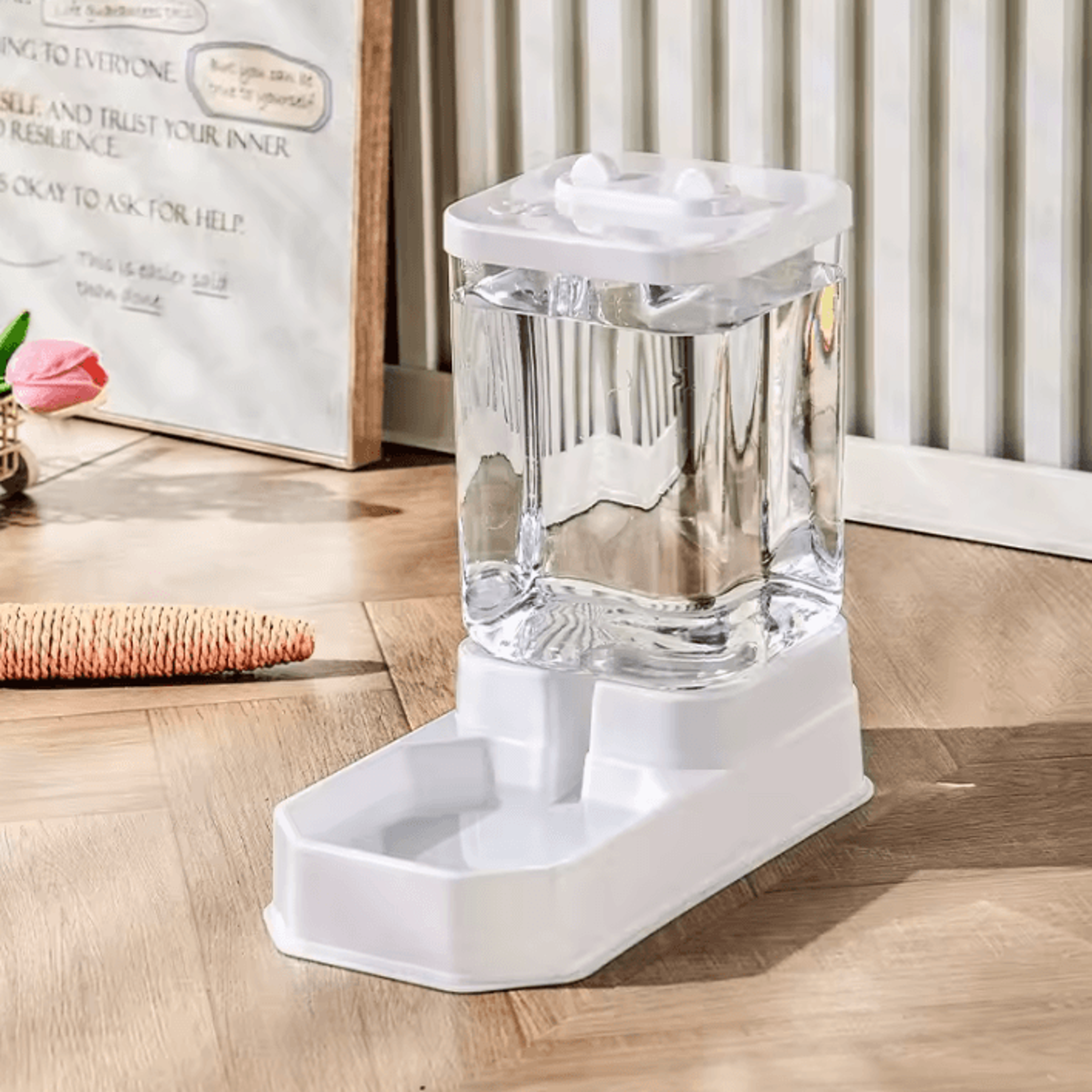 FreshServe Large Capacity Automatic Pet Feeder  Water Dispenser Set 4