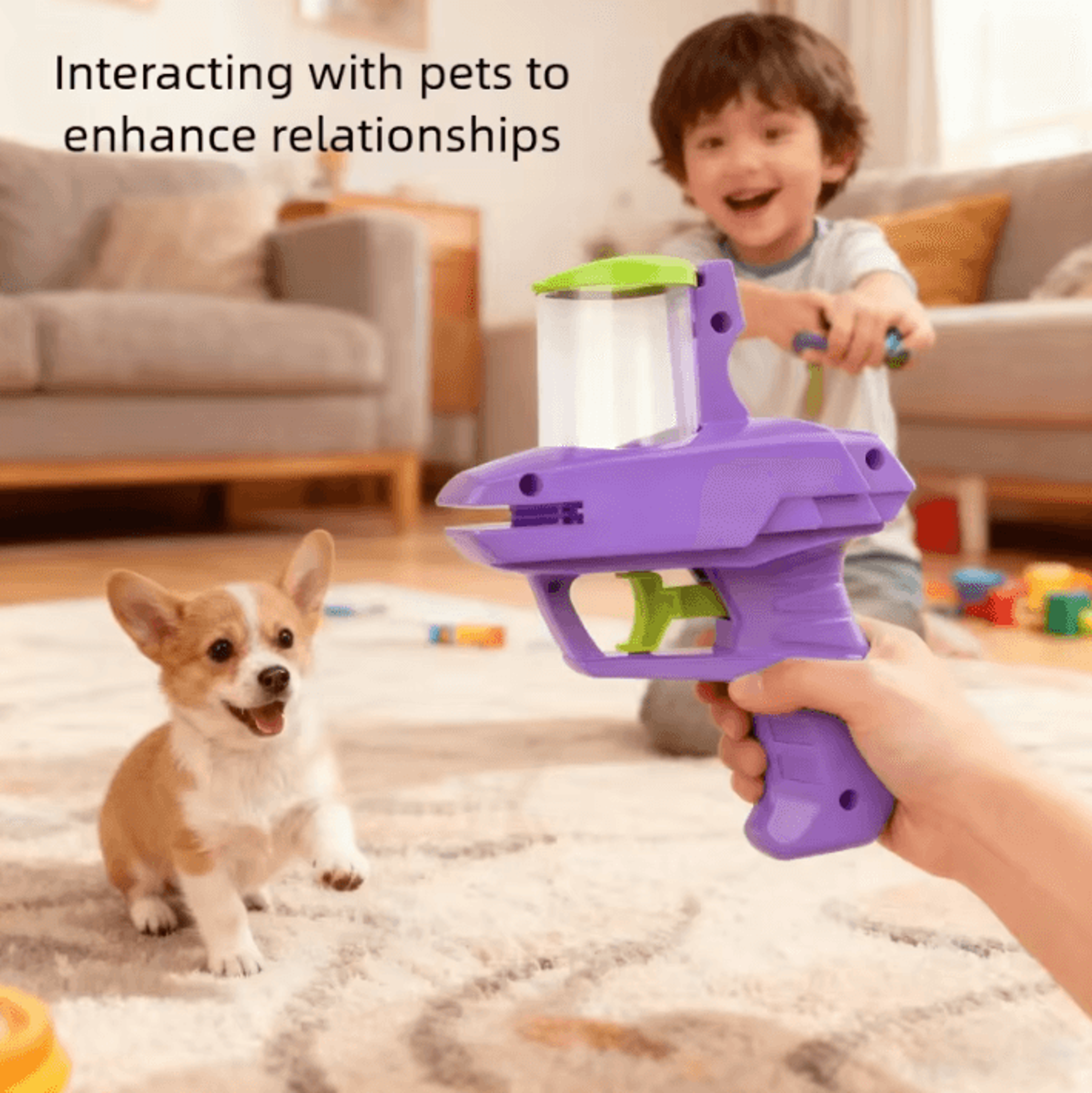 SkyChase Flying Disc Launcher Pet Toy Set 1