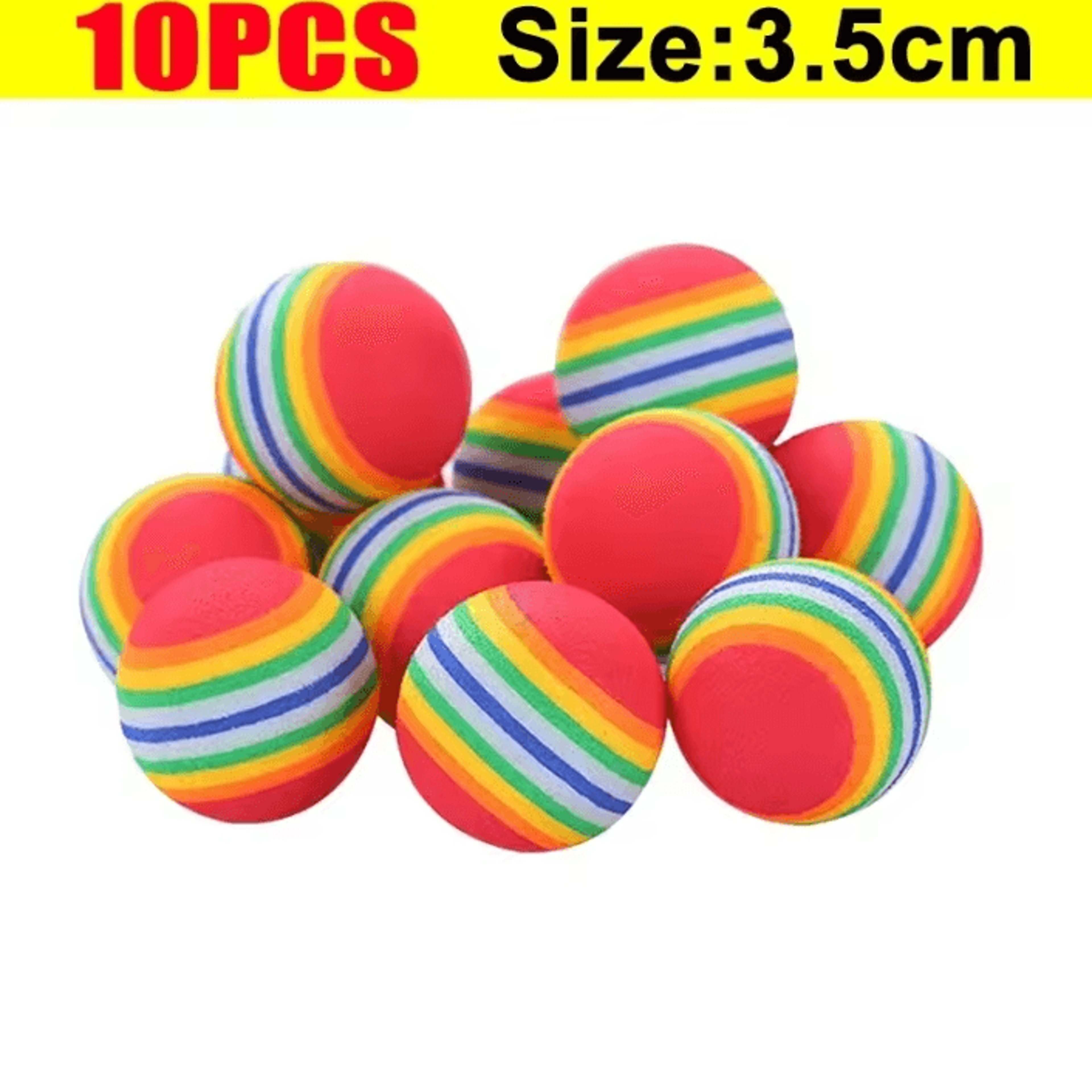 RainbowBounce EVA Cat Toy Balls  Interactive Chew  Chase Play Set 3