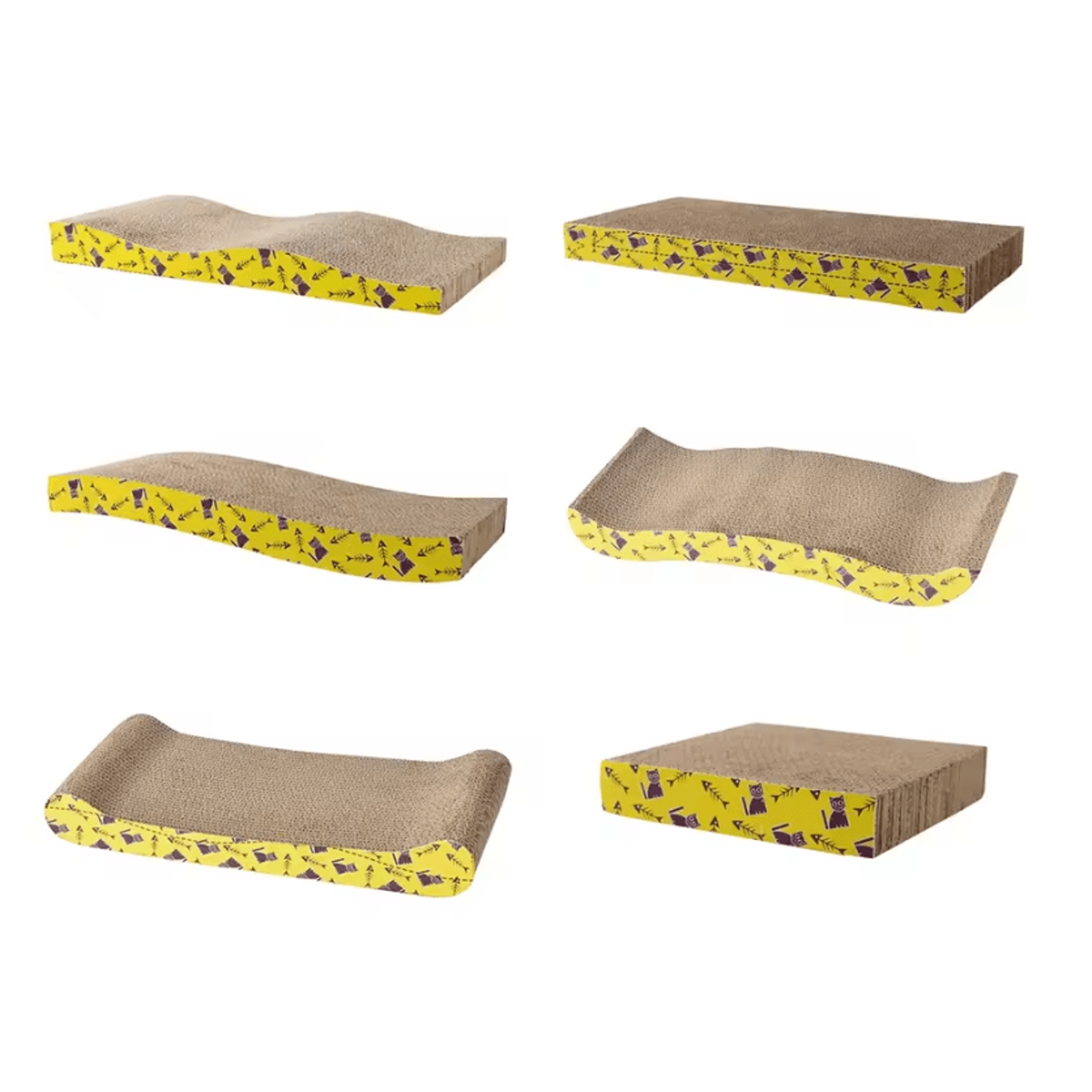 ScratchNest Cardboard Cat Scratcher Bed  Lounger 0