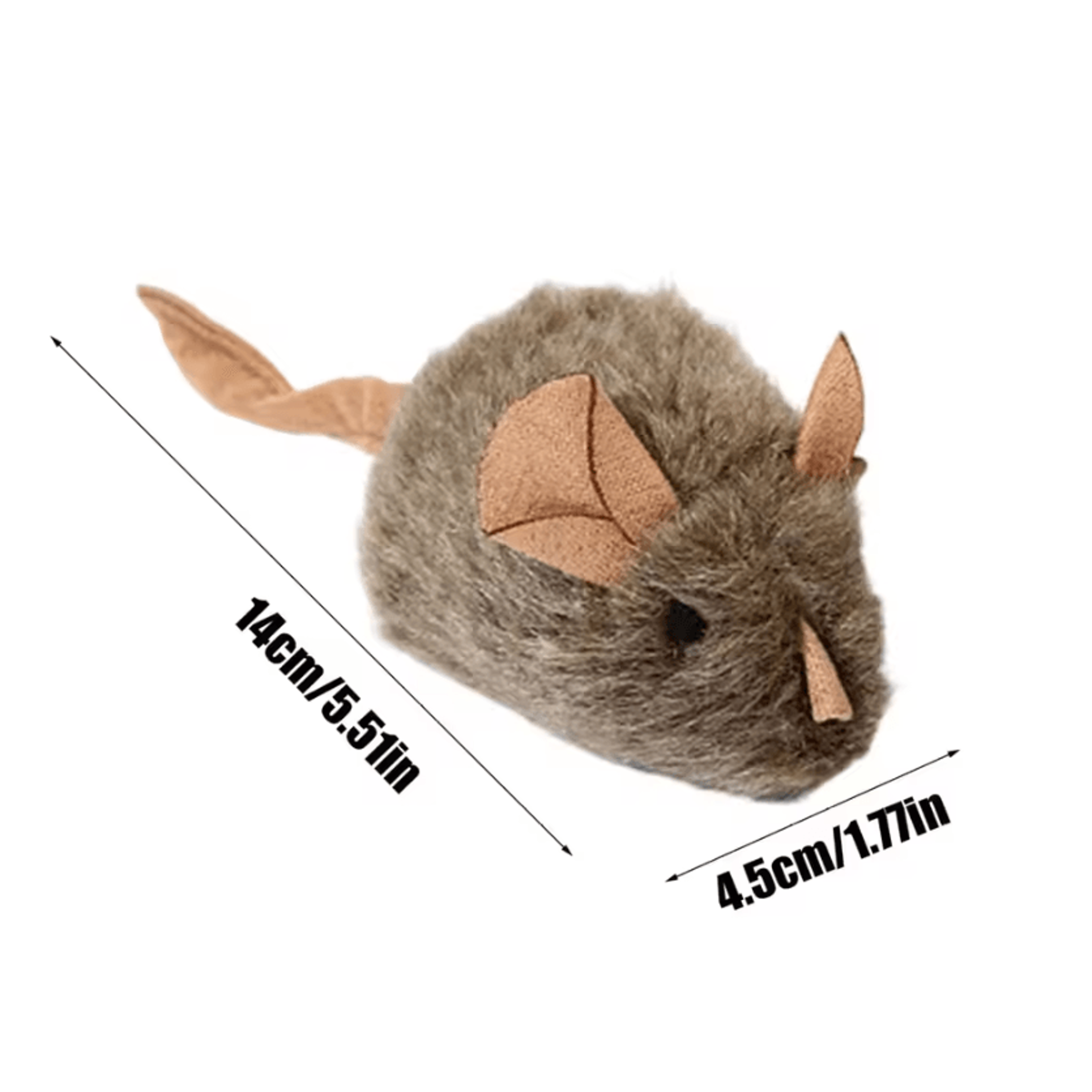 SqueakMouse Plush Cat Toy Set  Interactive Hunting  Chew Companion 4