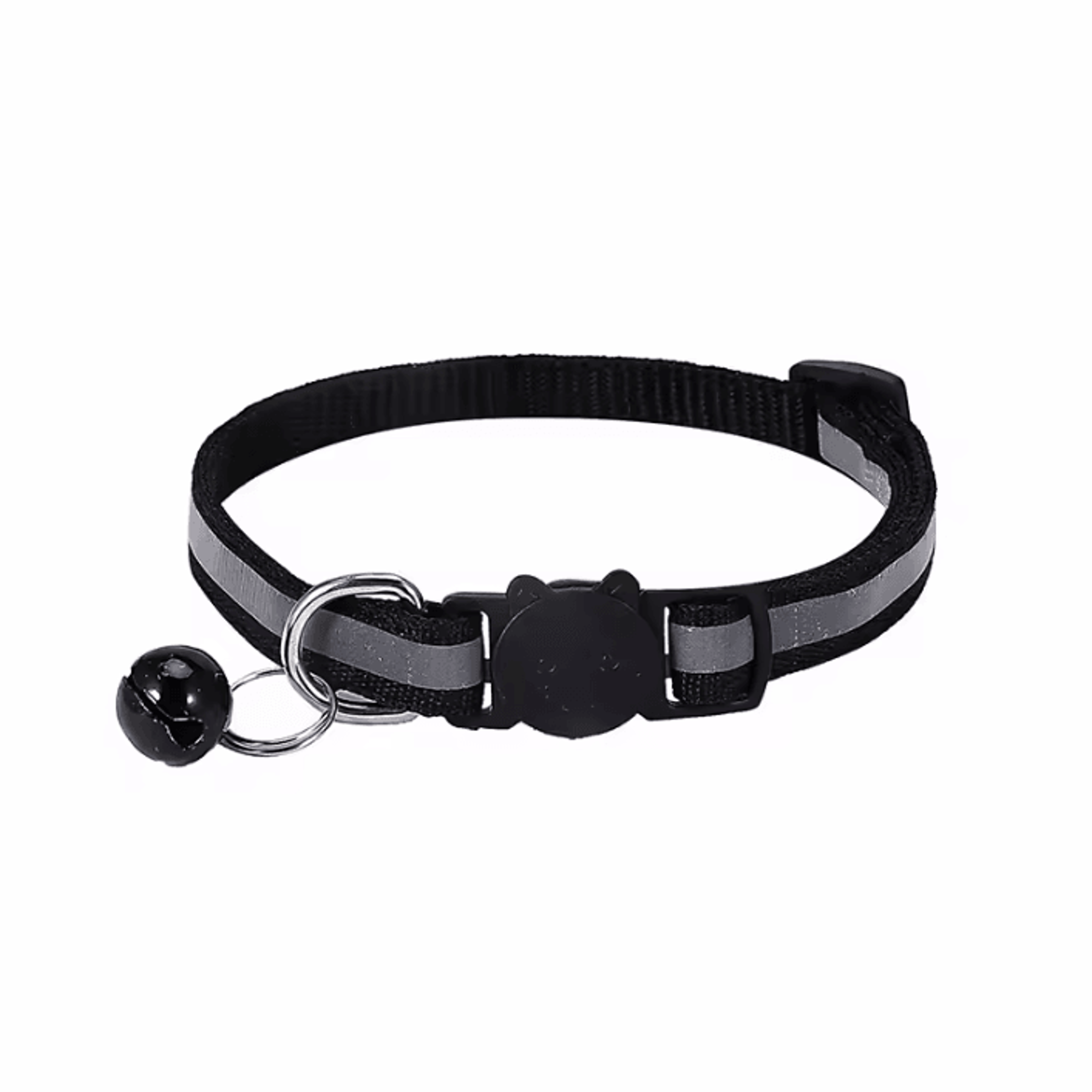GlowSafe Reflective Breakaway Cat Collar With Bell 6