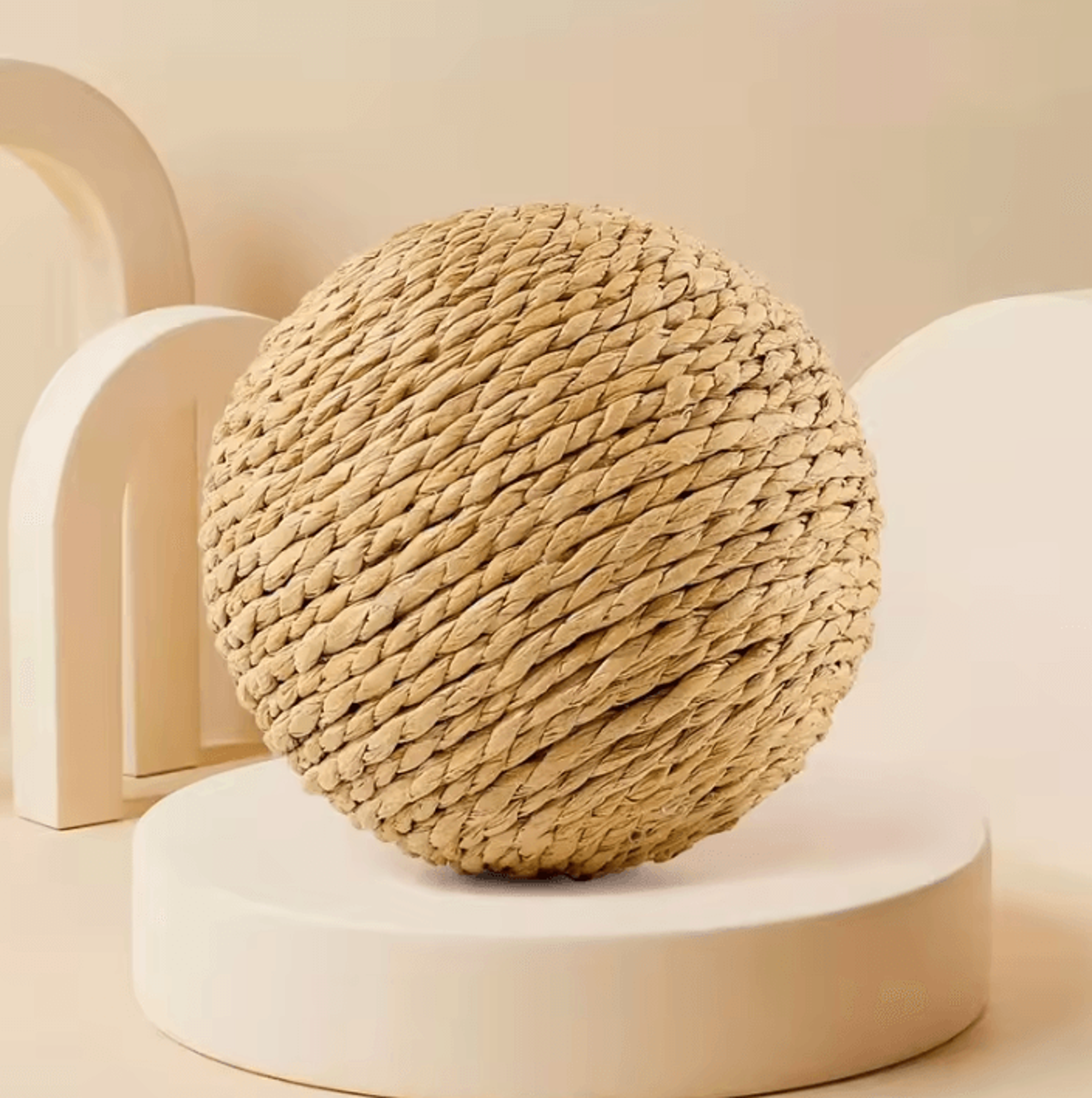 Sisal Cat Scratching Ball Toy  Interactive Teething  Playtime Fun For Cats 4