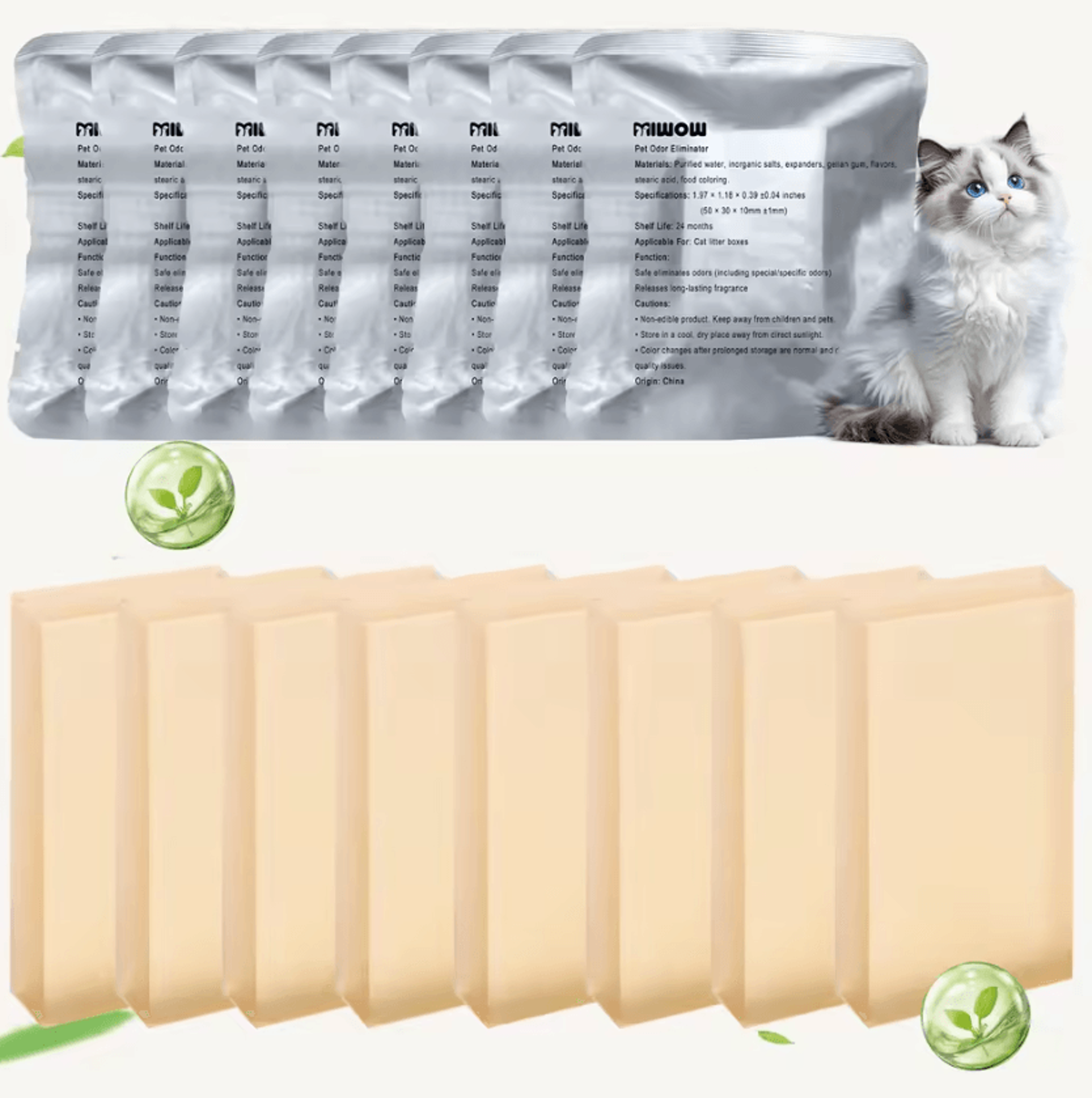 Cat Litter Deodorizer Replacement Cartridge  Advanced Odor Control For SelfCleaning Litter Boxes 0