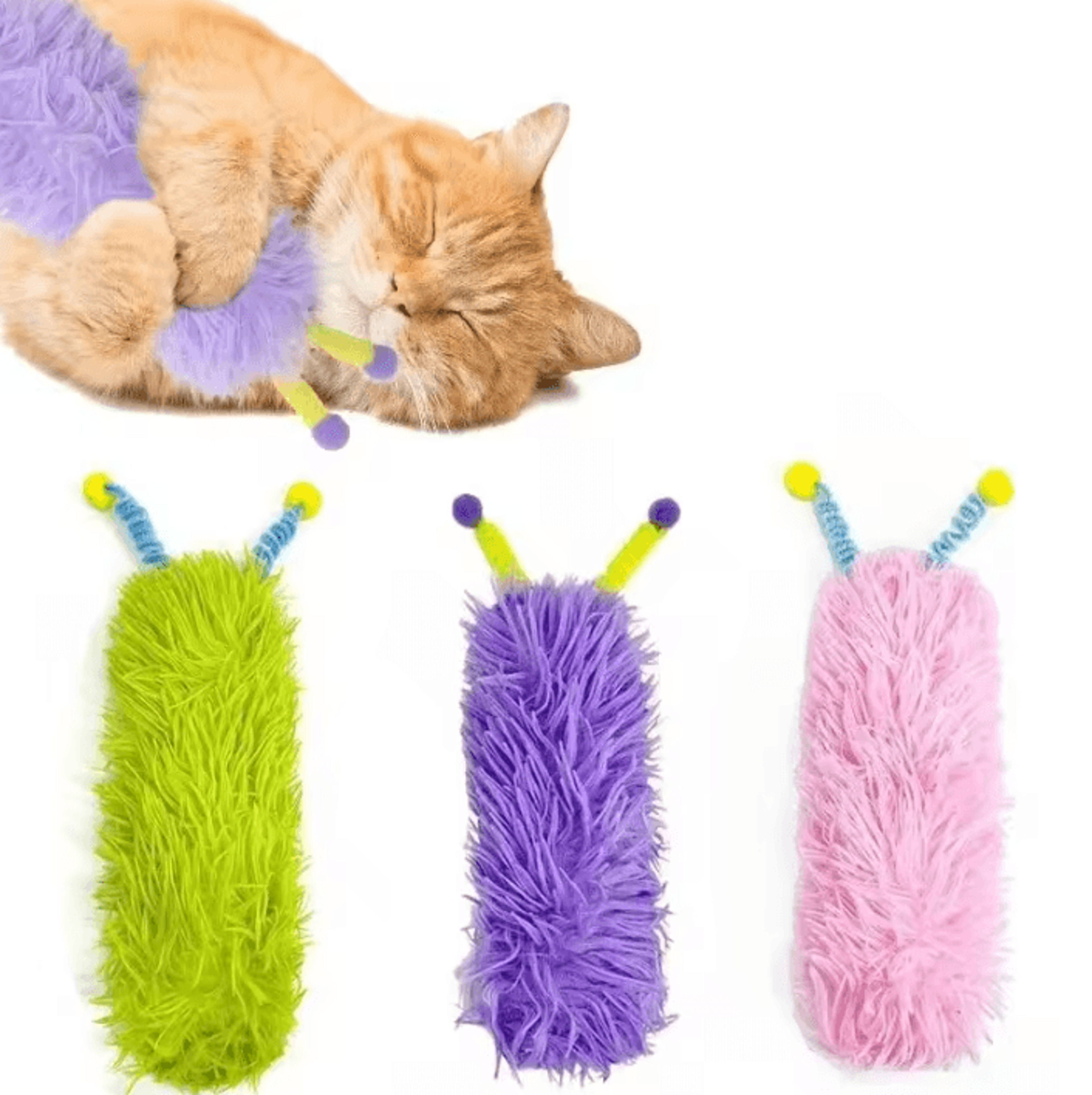 Catnip Plush Pillow Toy  Soft Interactive Chew  SelfPlay Toy For Cats 1