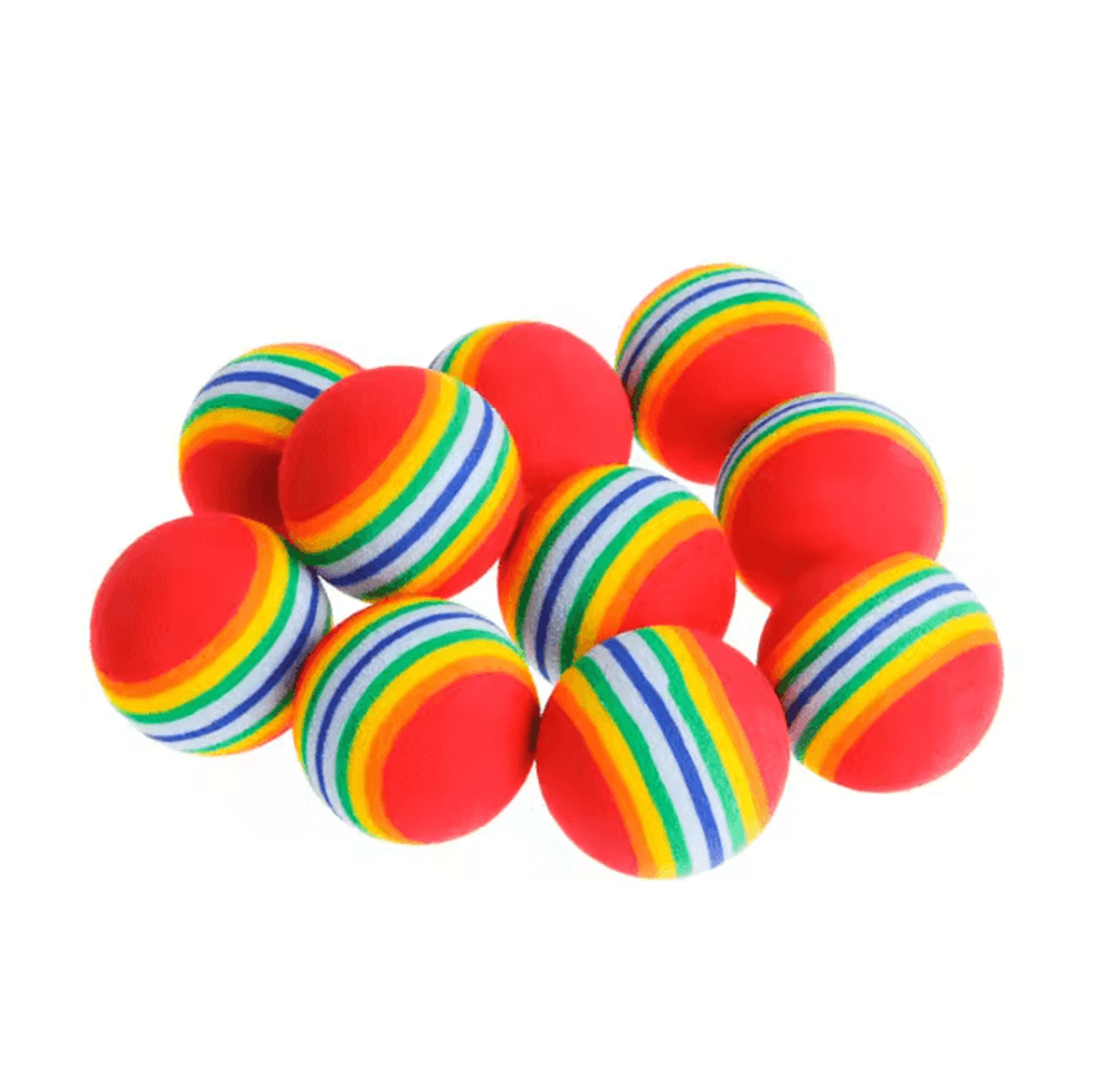 Rainbow EVA Rattle Ball Toy  Interactive Chew  Play Ball For Cats  Dogs 4