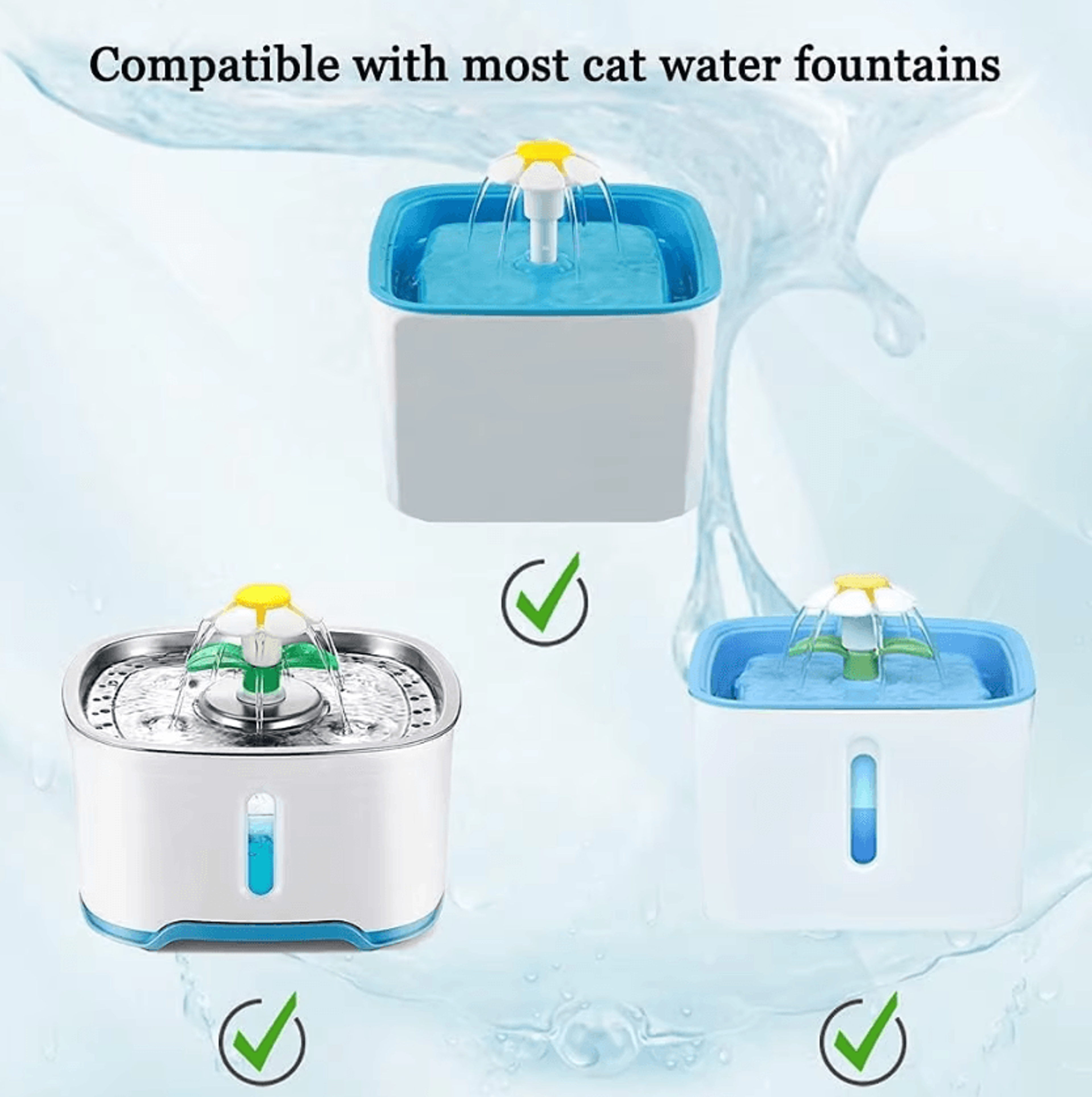 OYES Pet Fountain Filter Replacement Pack  Fresh  Clean Water Filters For Cats  Dogs 1