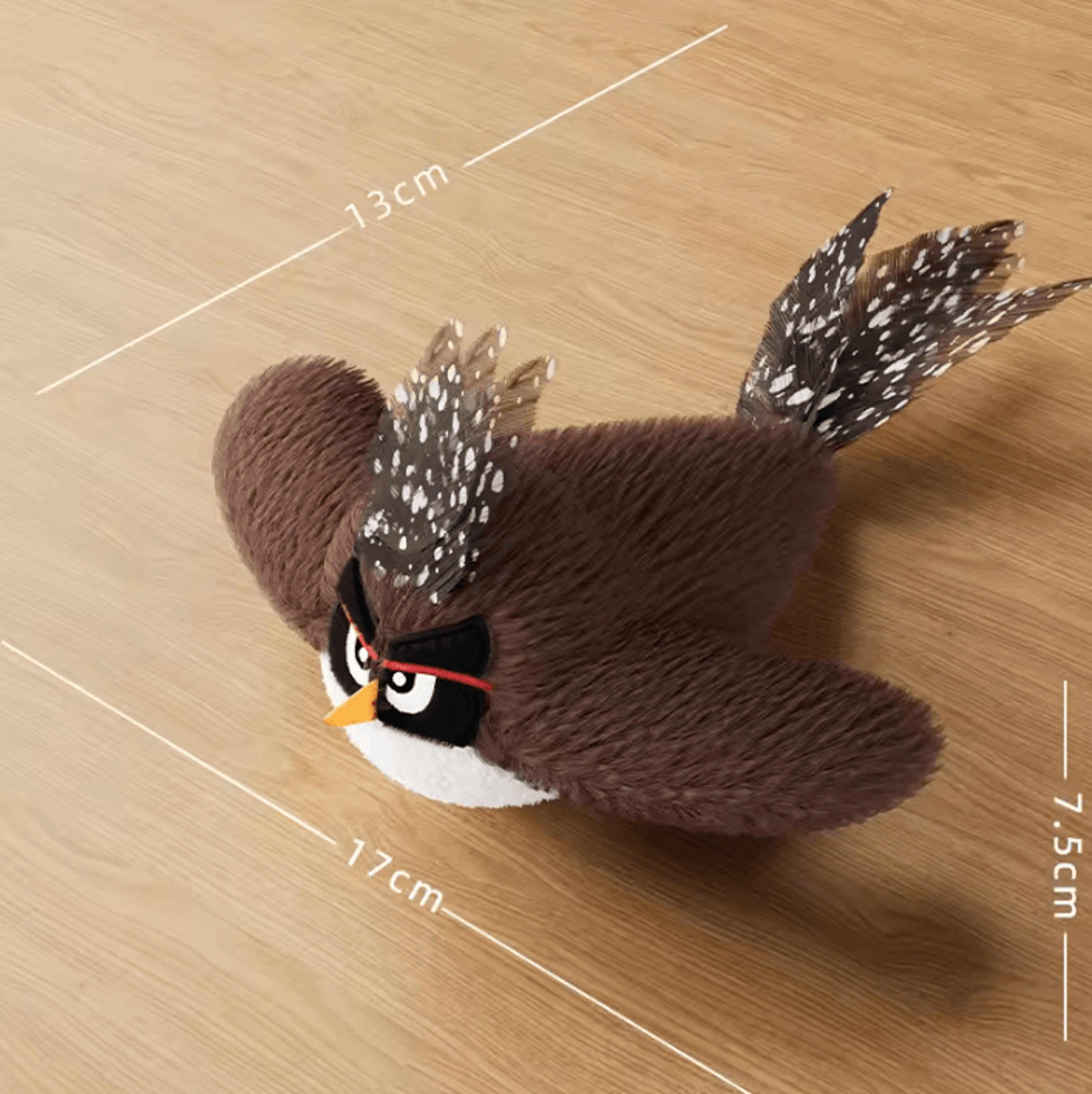 Rechargeable Flapping Bird Cat Toy  TouchActivated Chirping Plush Toy With Catnip 2