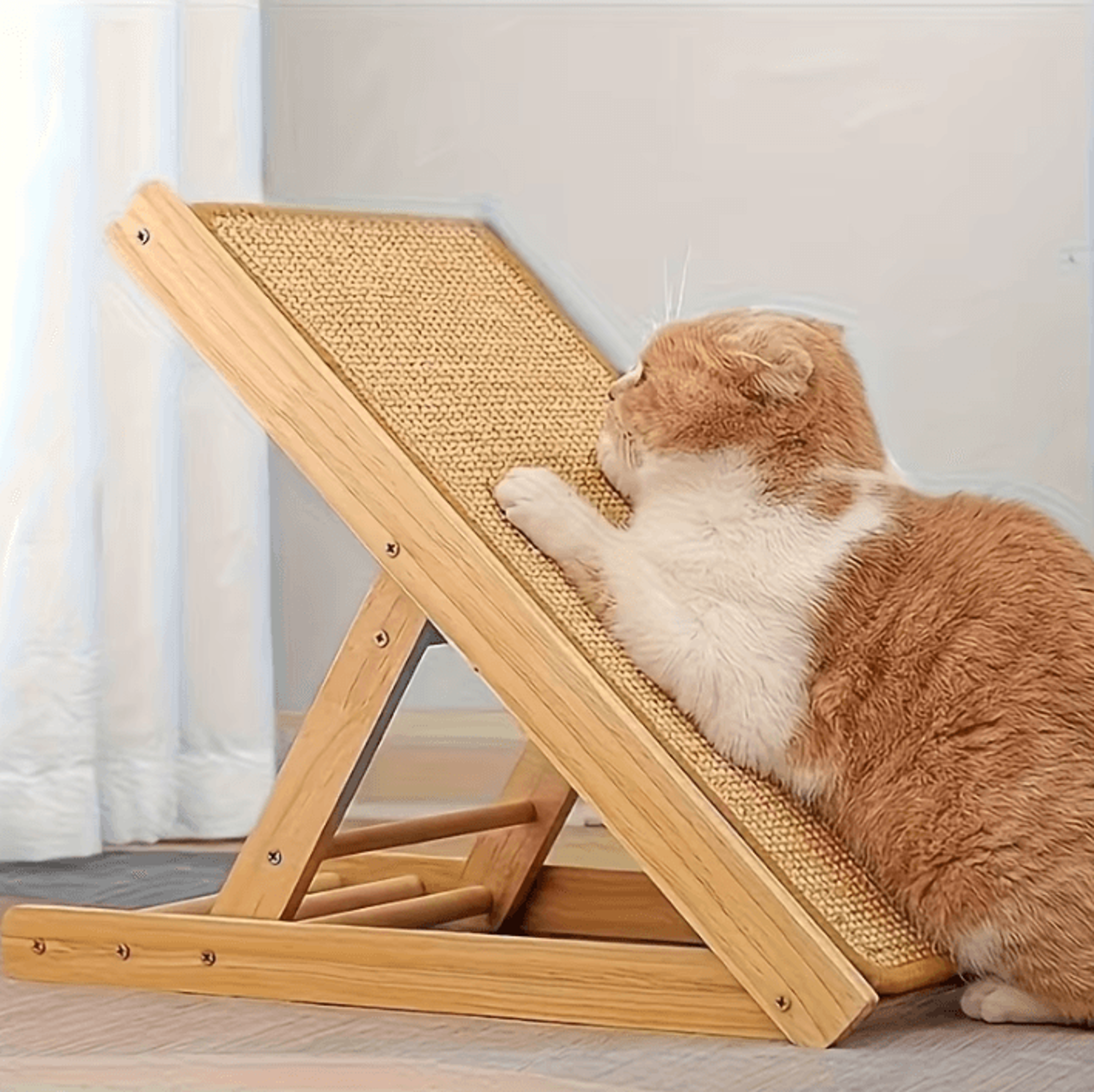 Sturdy Sisal Cat Scratching Post  Natural Scratcher For Healthy Claws  Furniture Protection 2