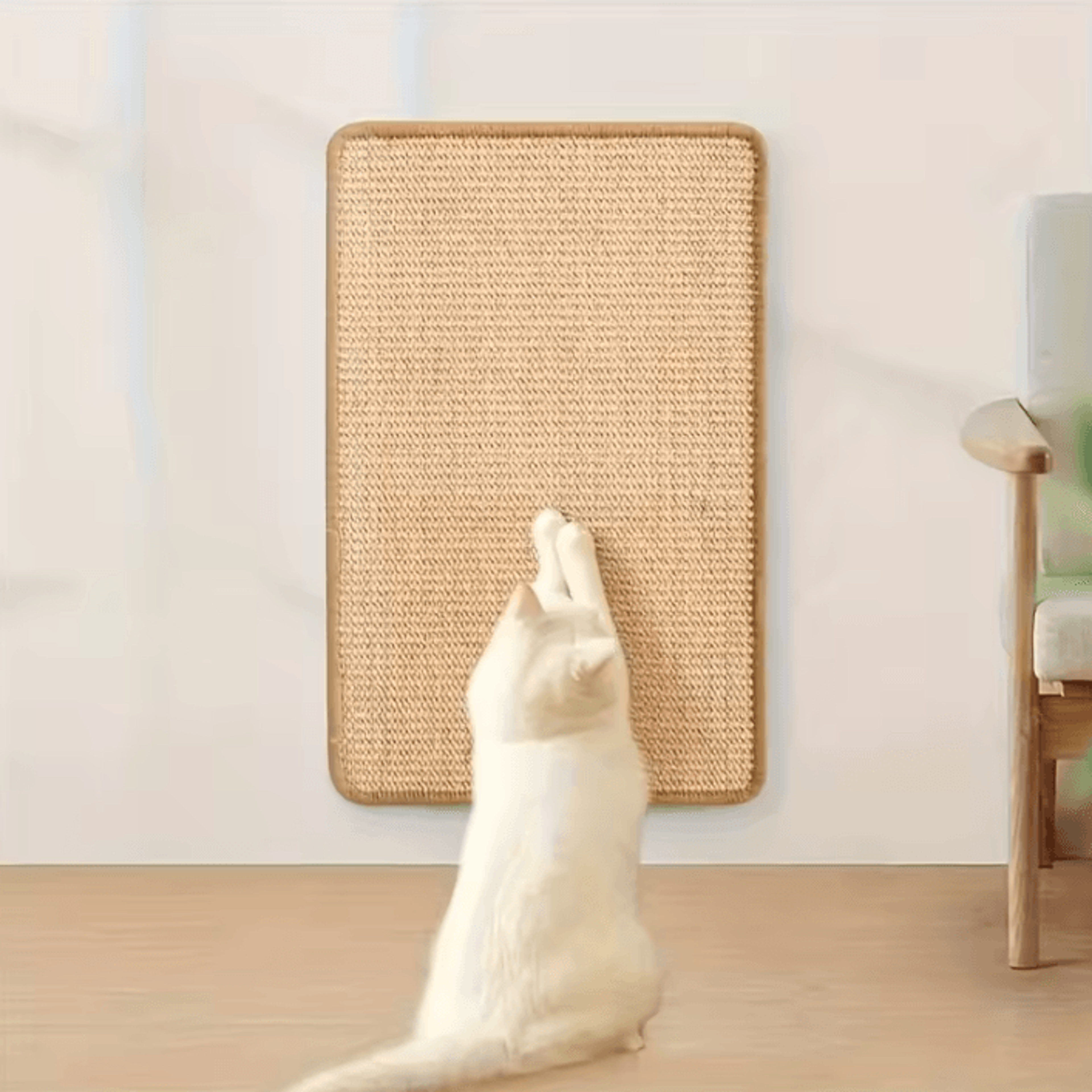 Sturdy Sisal Cat Scratching Post  Natural Scratcher For Healthy Claws  Furniture Protection 3