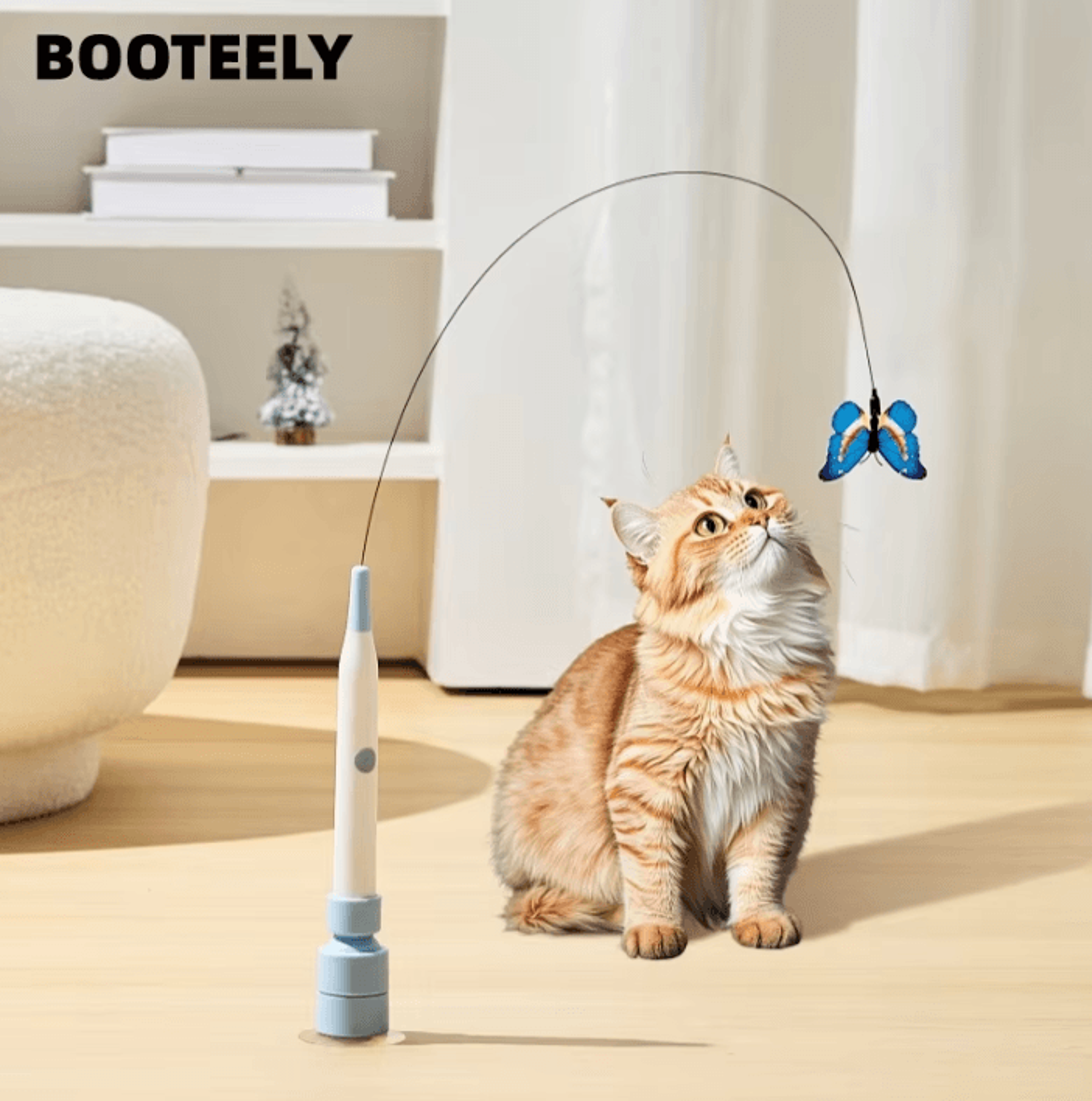FlutterFly Suction Cup Butterfly Cat Toy 0