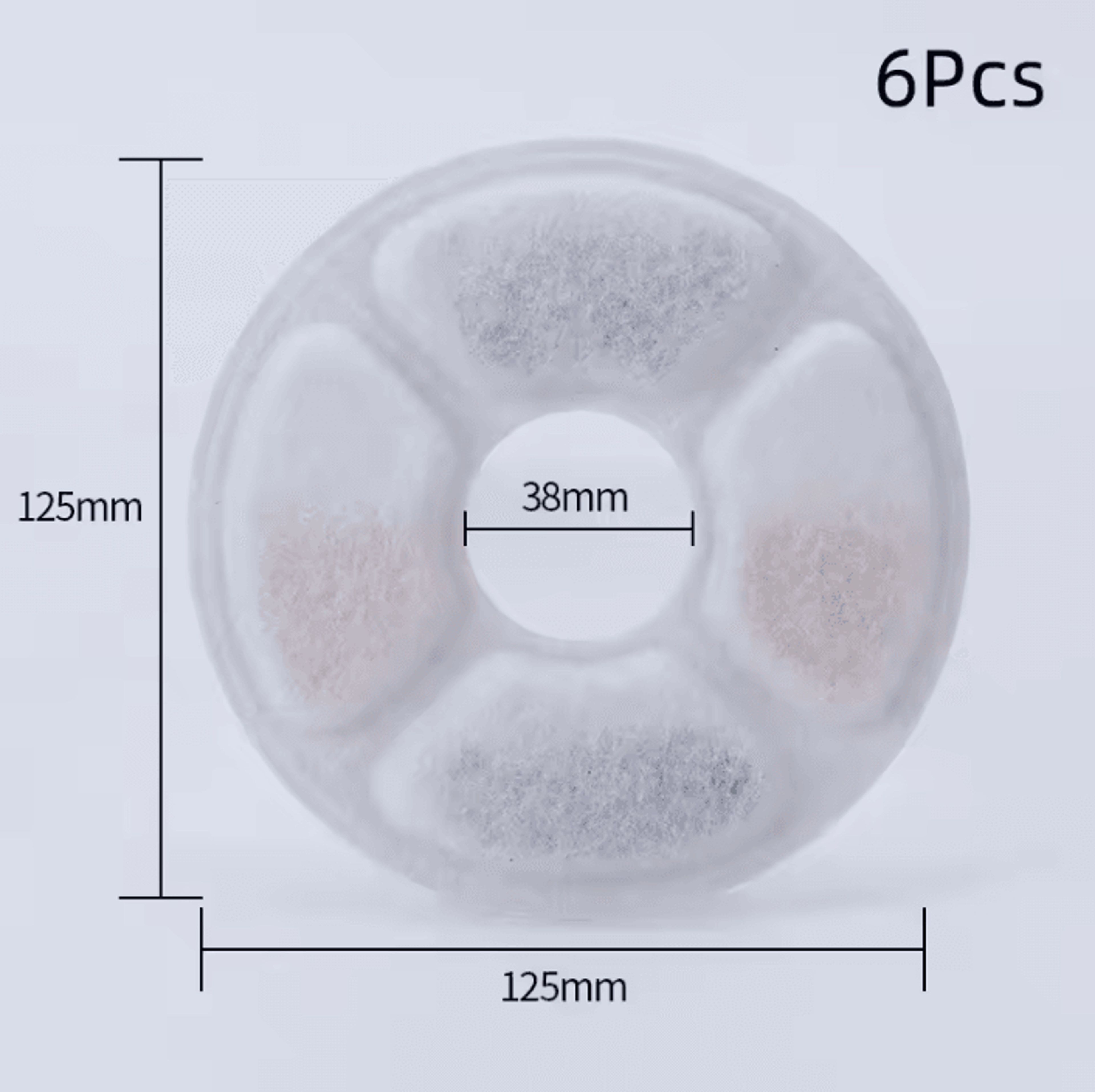Activated Carbon Flower Fountain Replacement Filters  6PCS  12PCS Pack 4