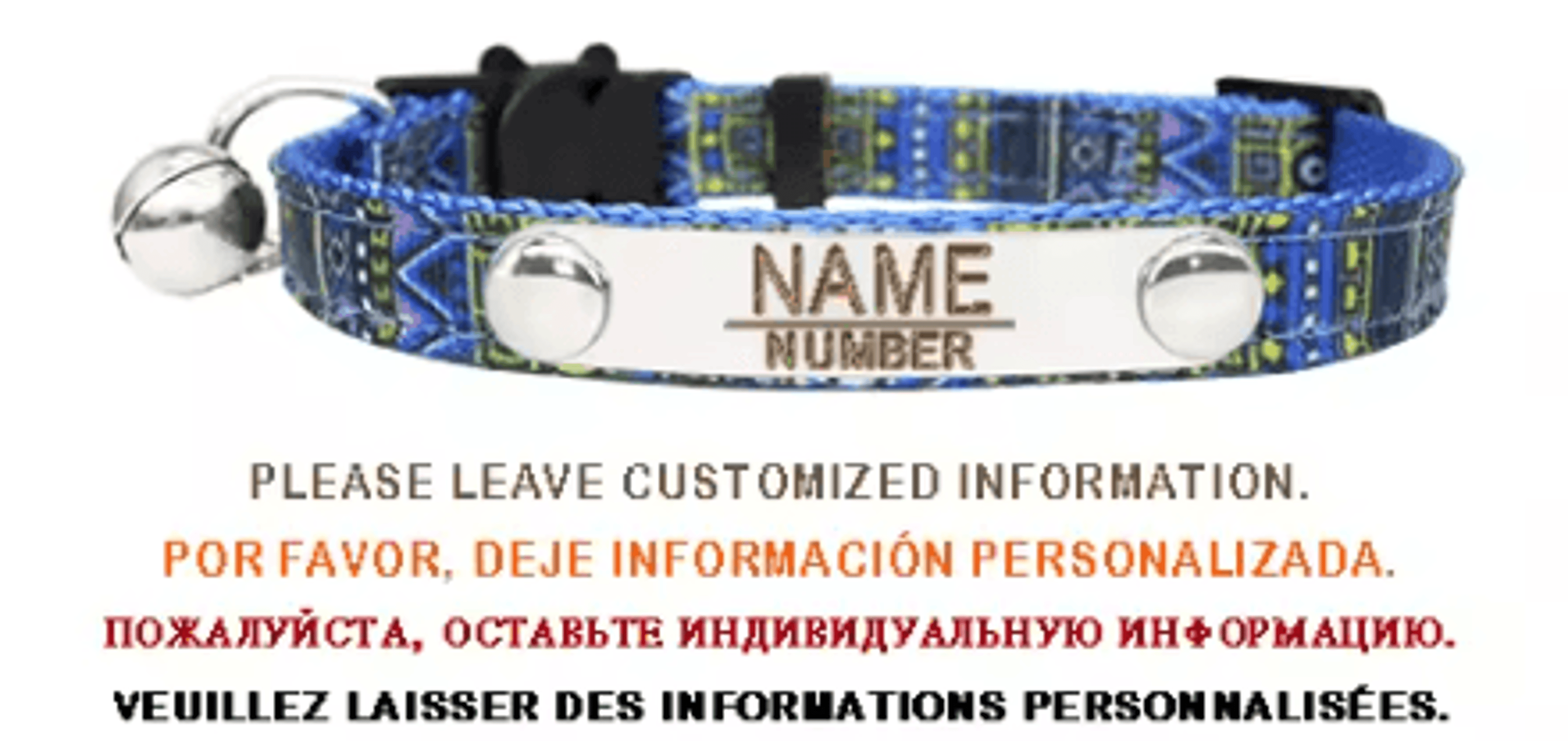 Personalized Bell Cat Collar Adjustable Breakaway Buckle Small Dog Collar Pet Supplies Nameplate Ki 5