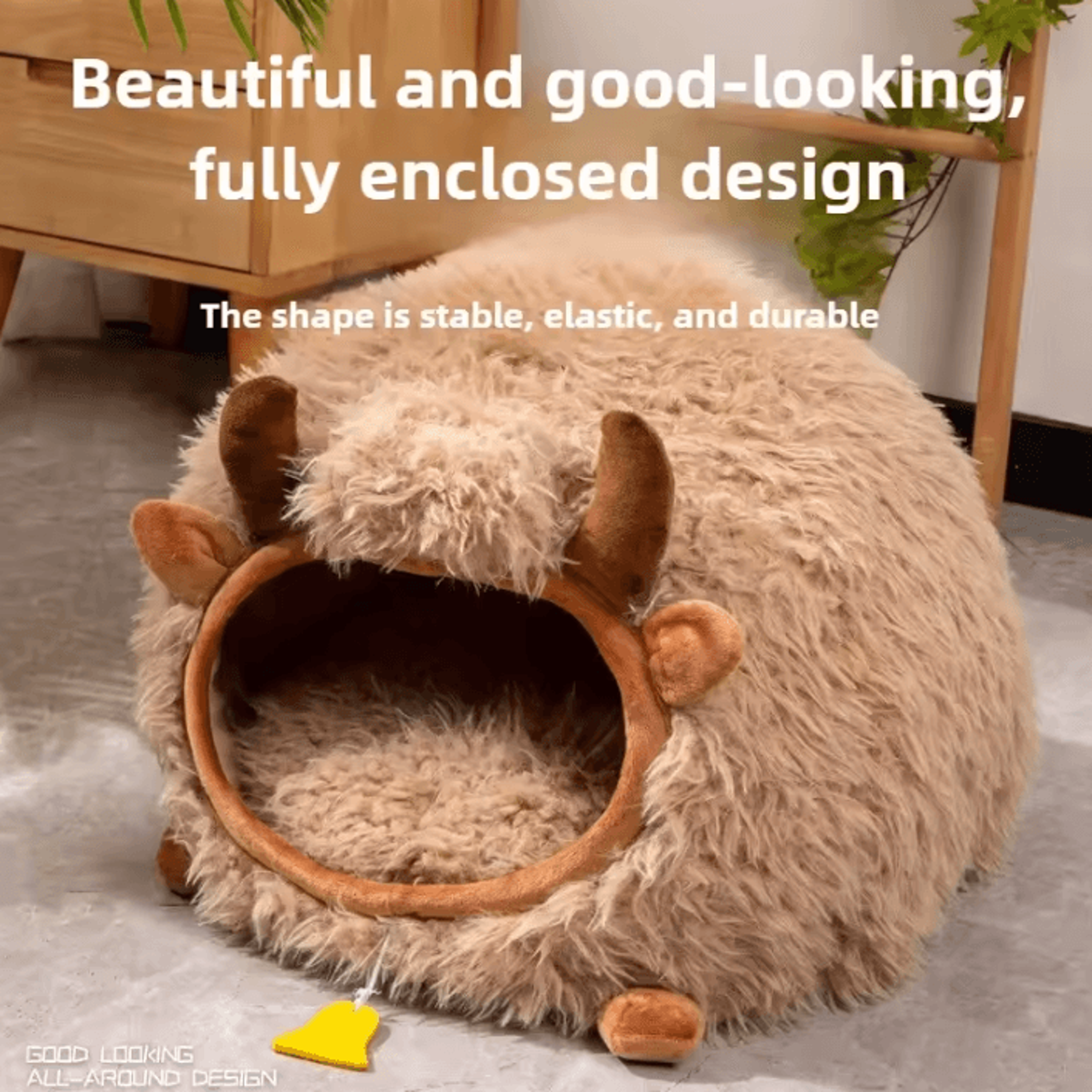 CozyYak SemiEnclosed Cat Cave Bed 0