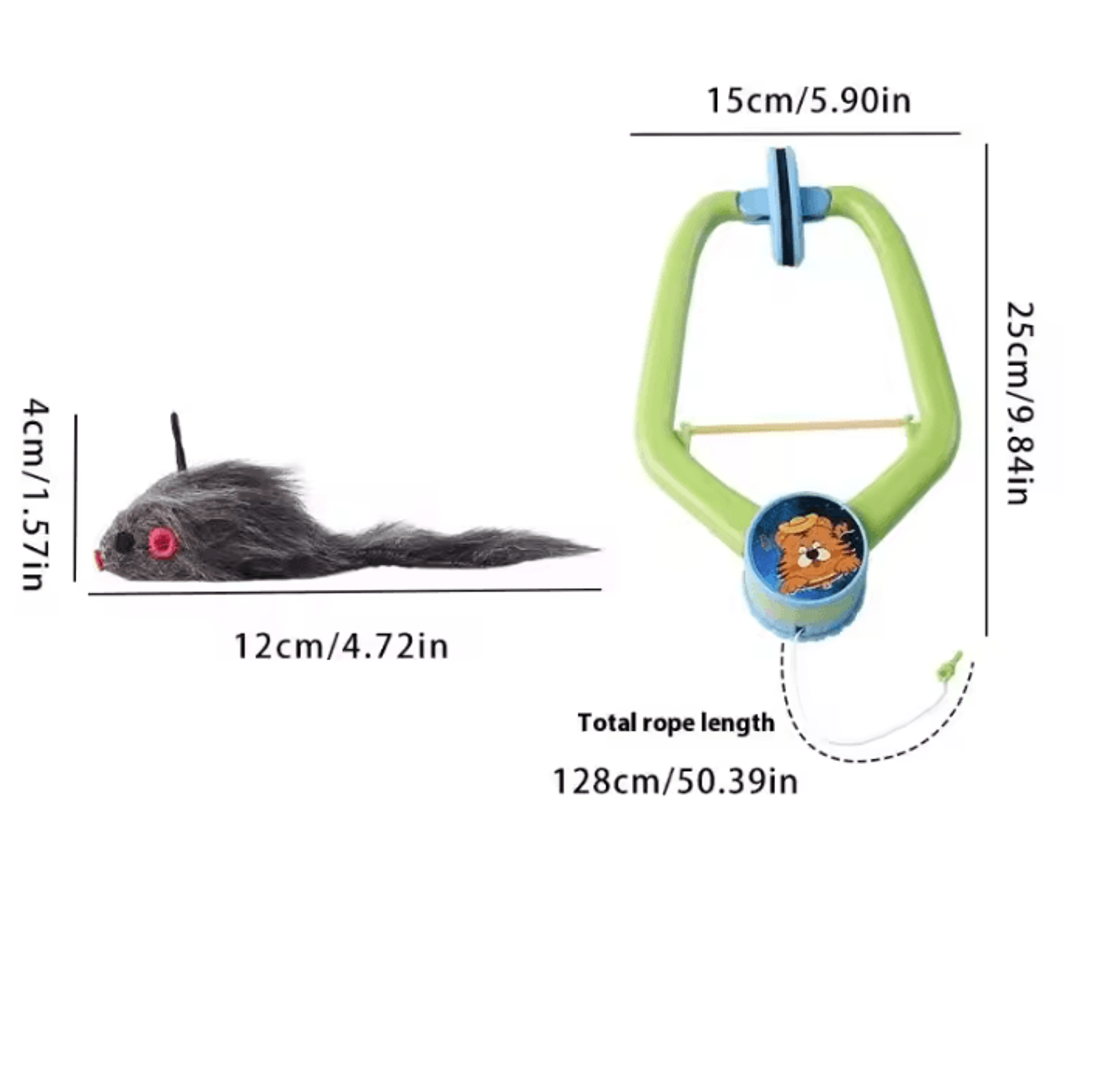 DoorHanging Feather Chase Cat Toy  Interactive SelfPlay Teaser 6