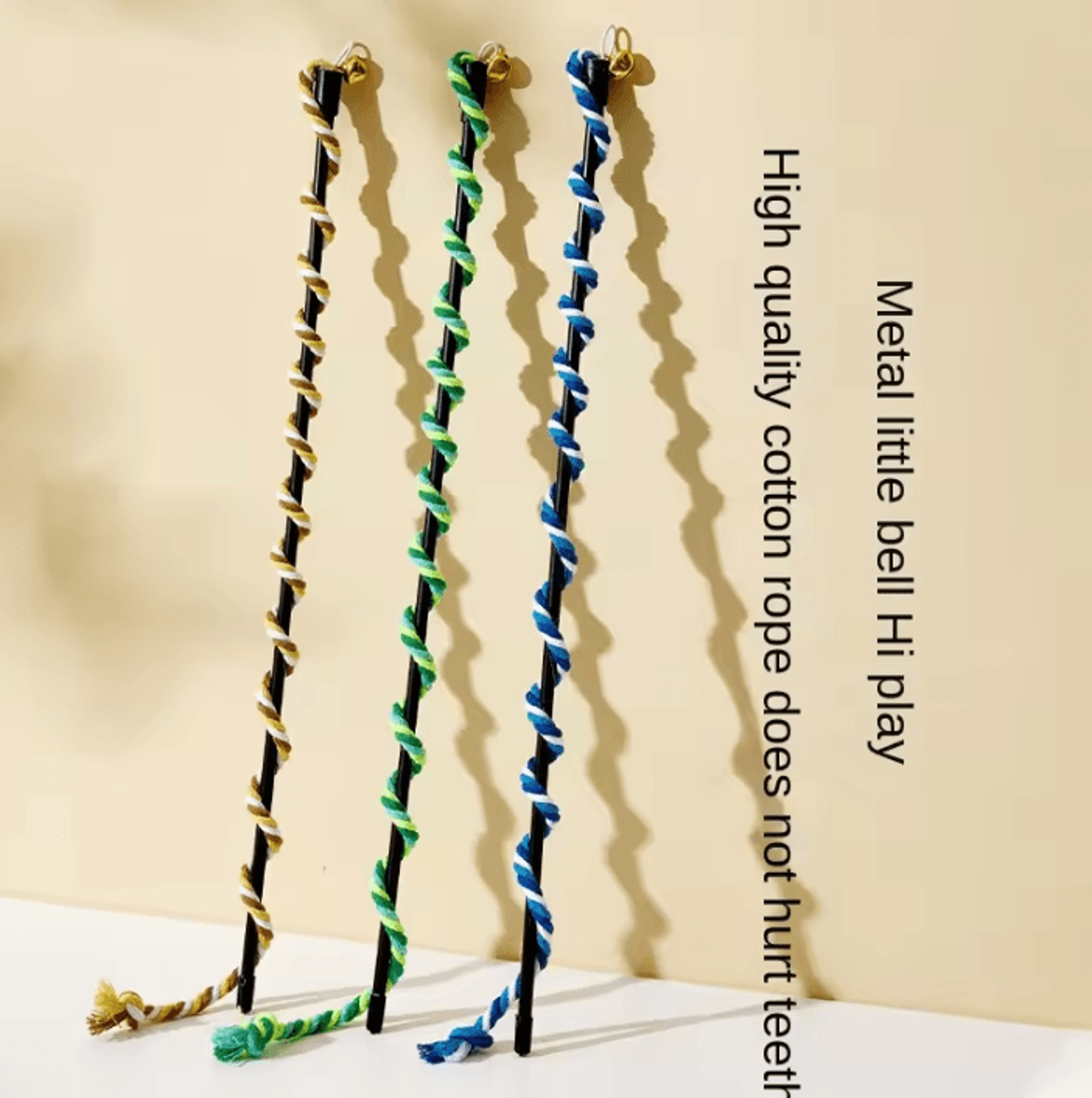 FeatherDance Ribbon  Bell Cat Teaser Wand 0