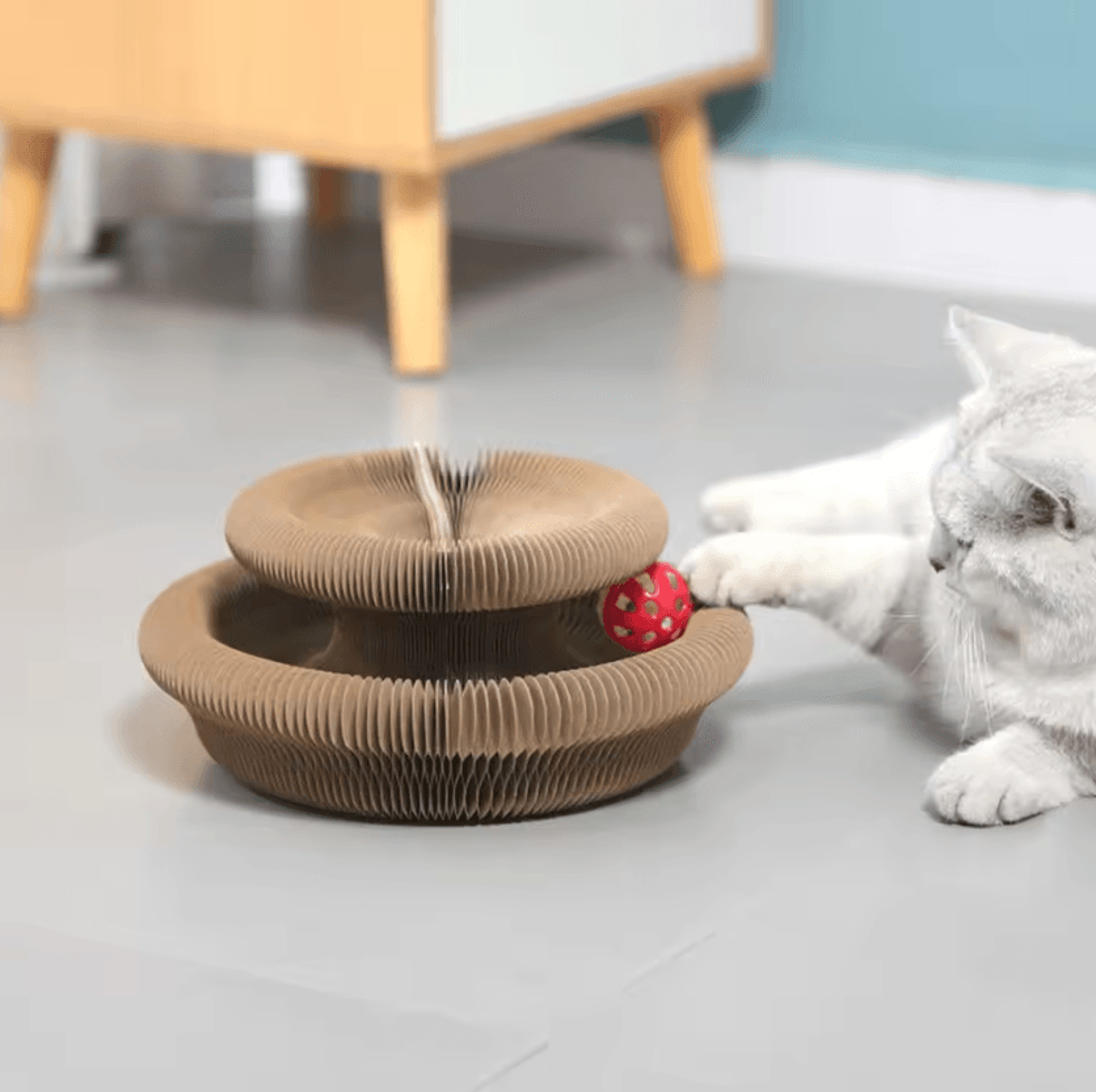 FlexiScratch Accordion Cat Scratcher Bed Set 2