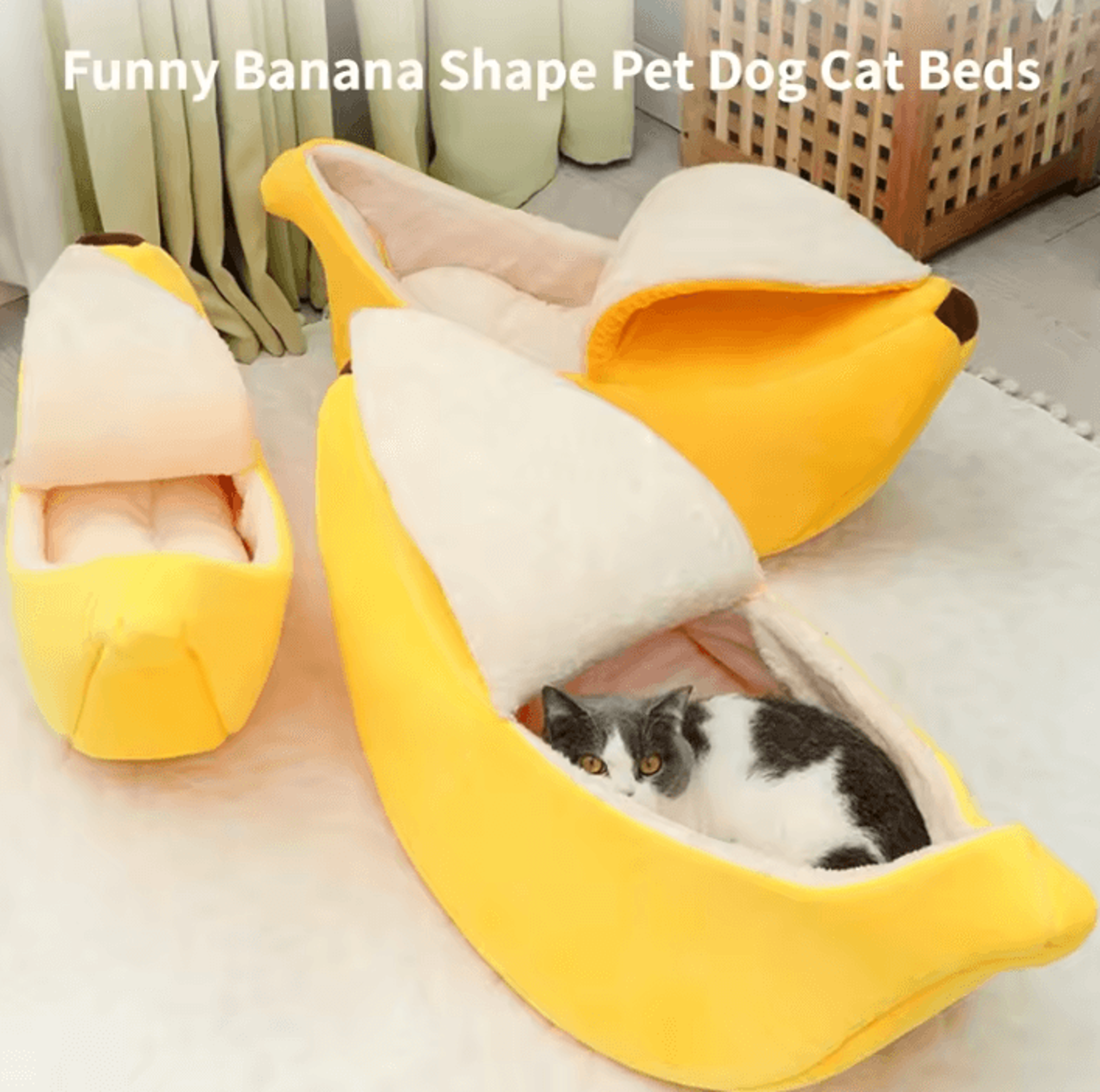 BananaNest Cozy Cat Bed House 0
