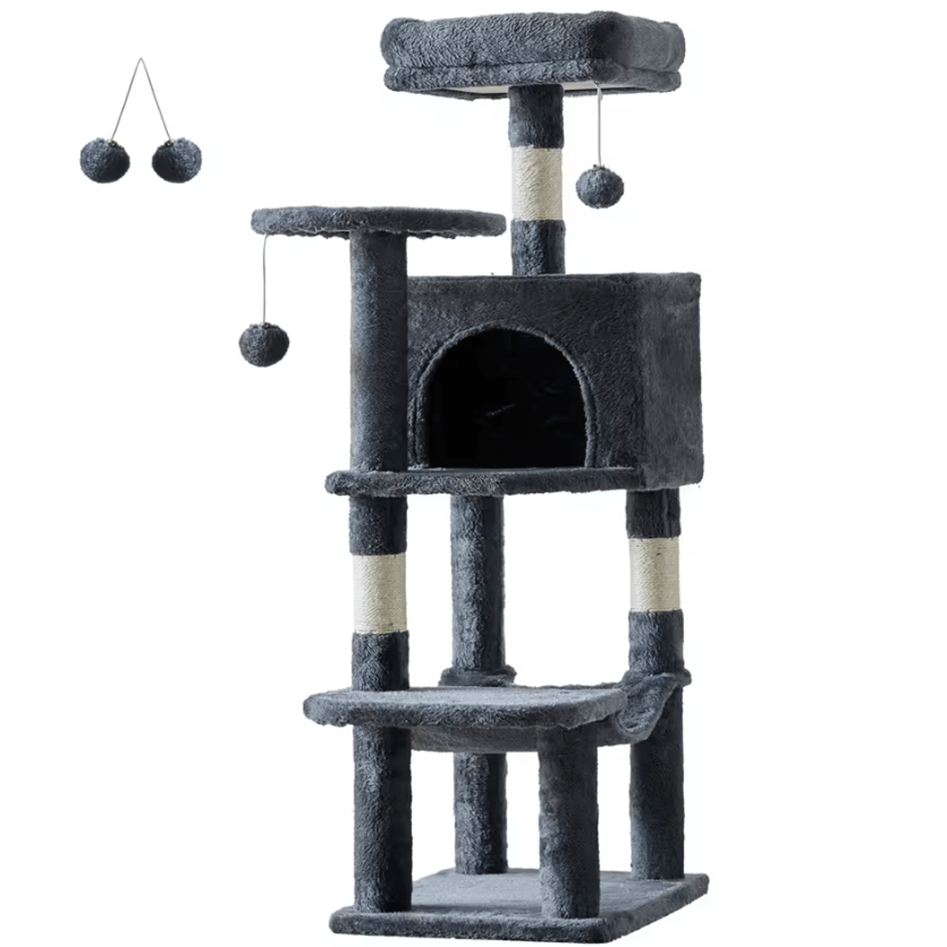 SkyCastle 44Inch MultiLevel Cat Tree Tower 5