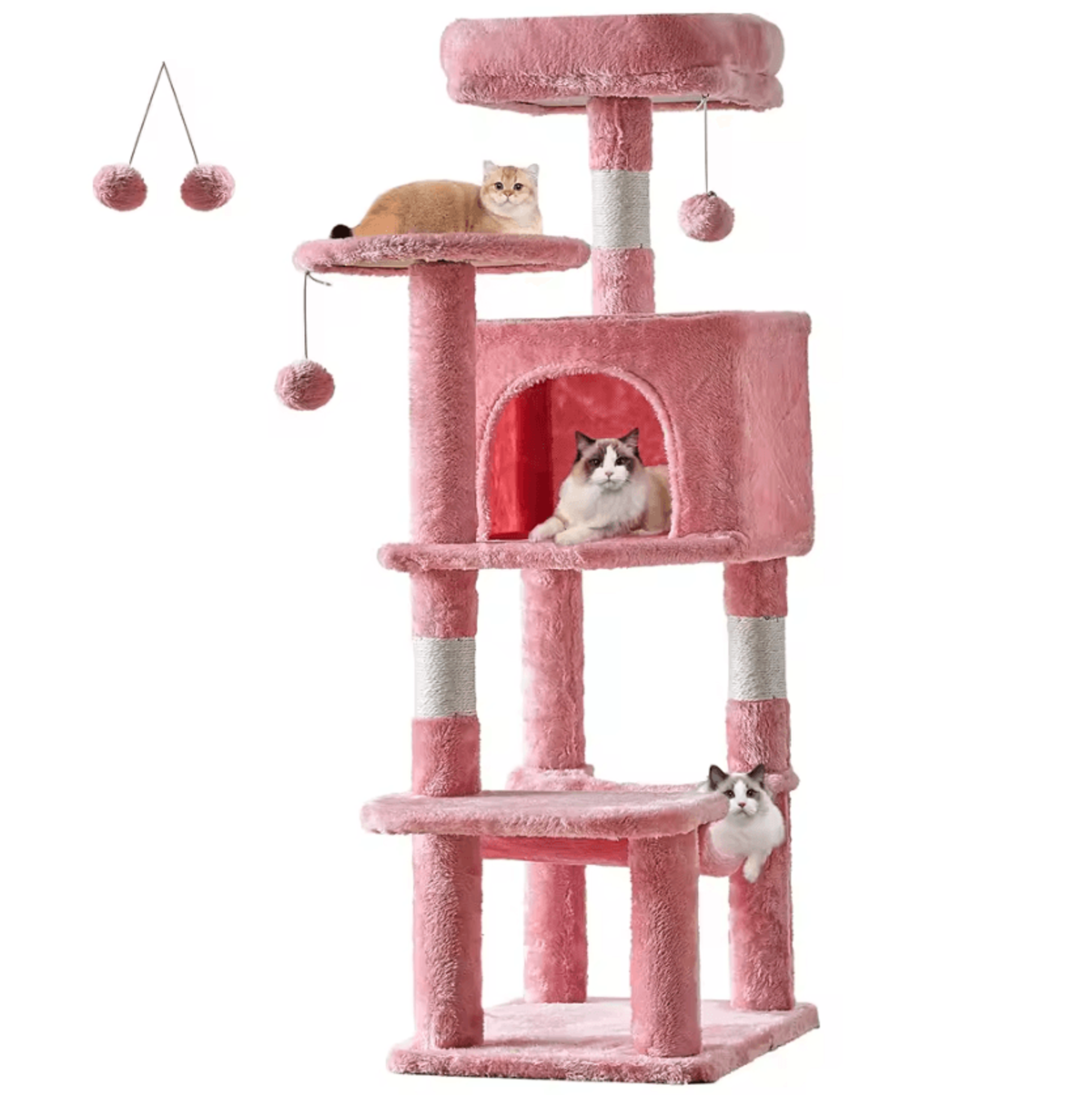 SkyCastle 44Inch MultiLevel Cat Tree Tower 6